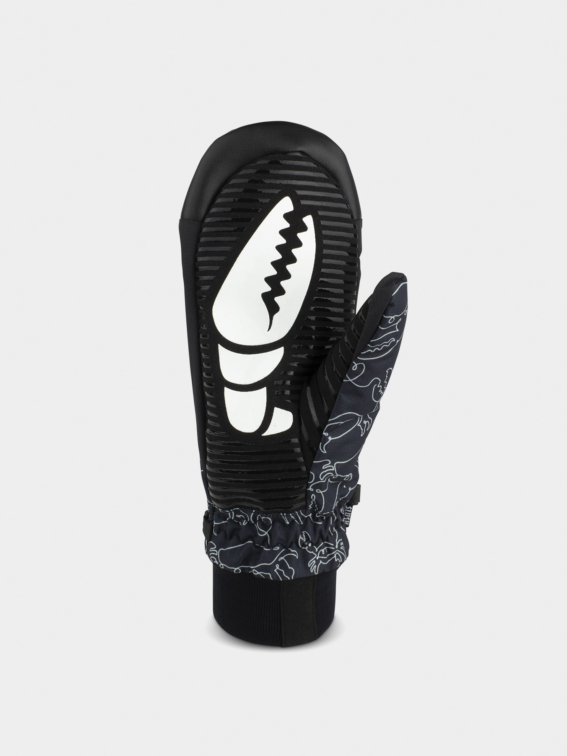 Crab Grab Slush Mitt Gloves (crab doodle black)