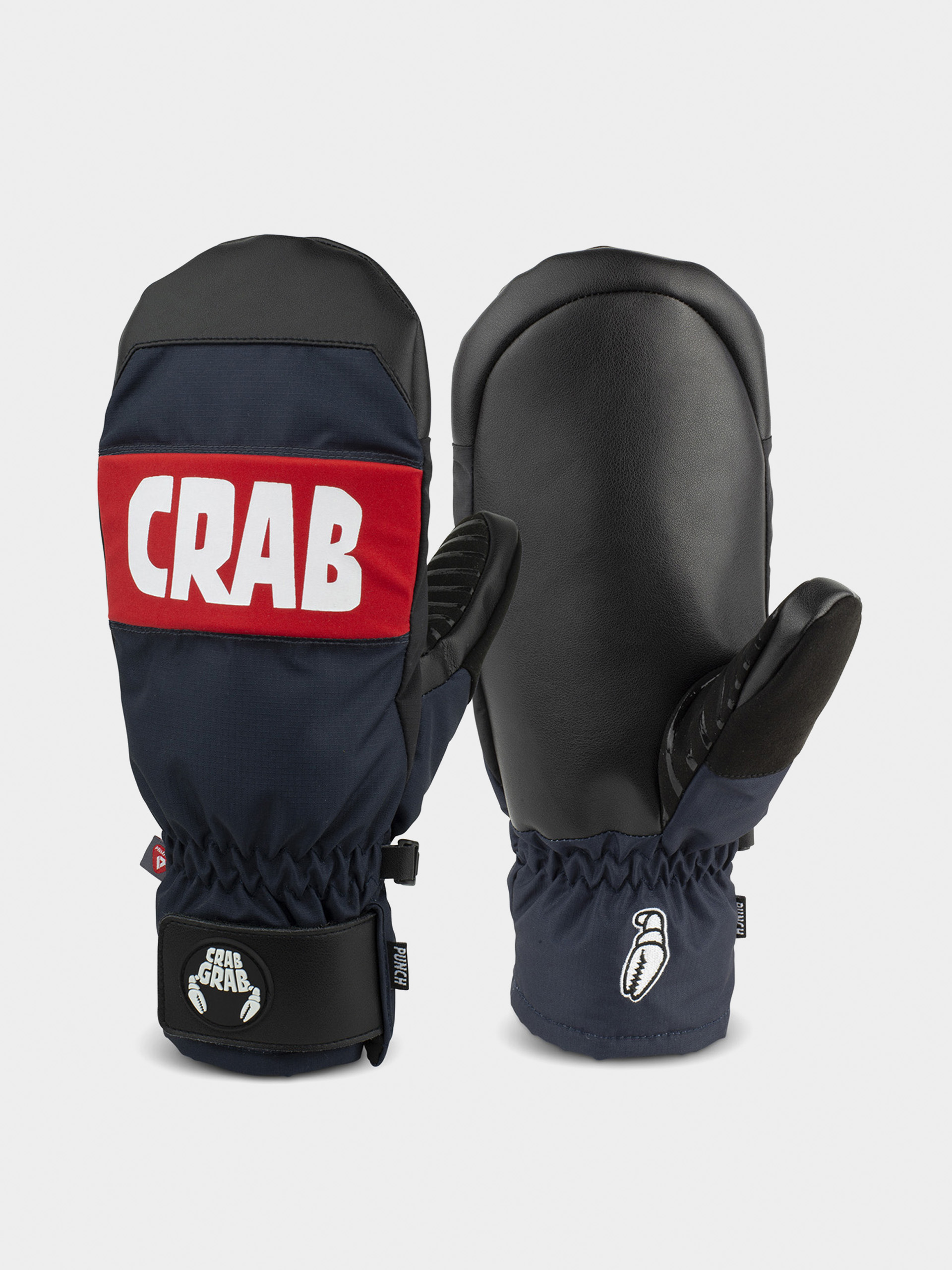 Crab Grab Punch Mitt Gloves (navy and red)