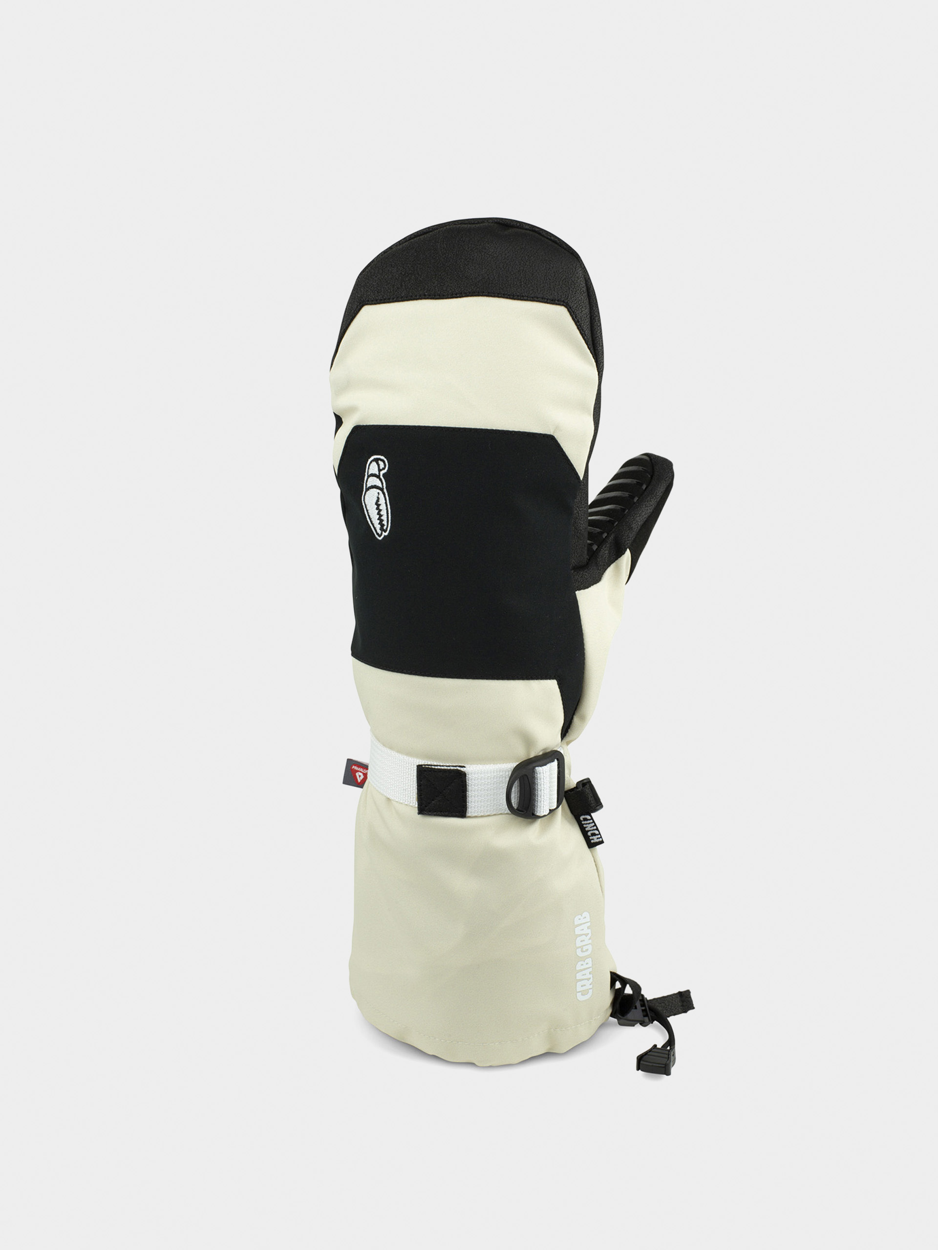 Crab Grab Cinch Mitt Gloves (cream and black)