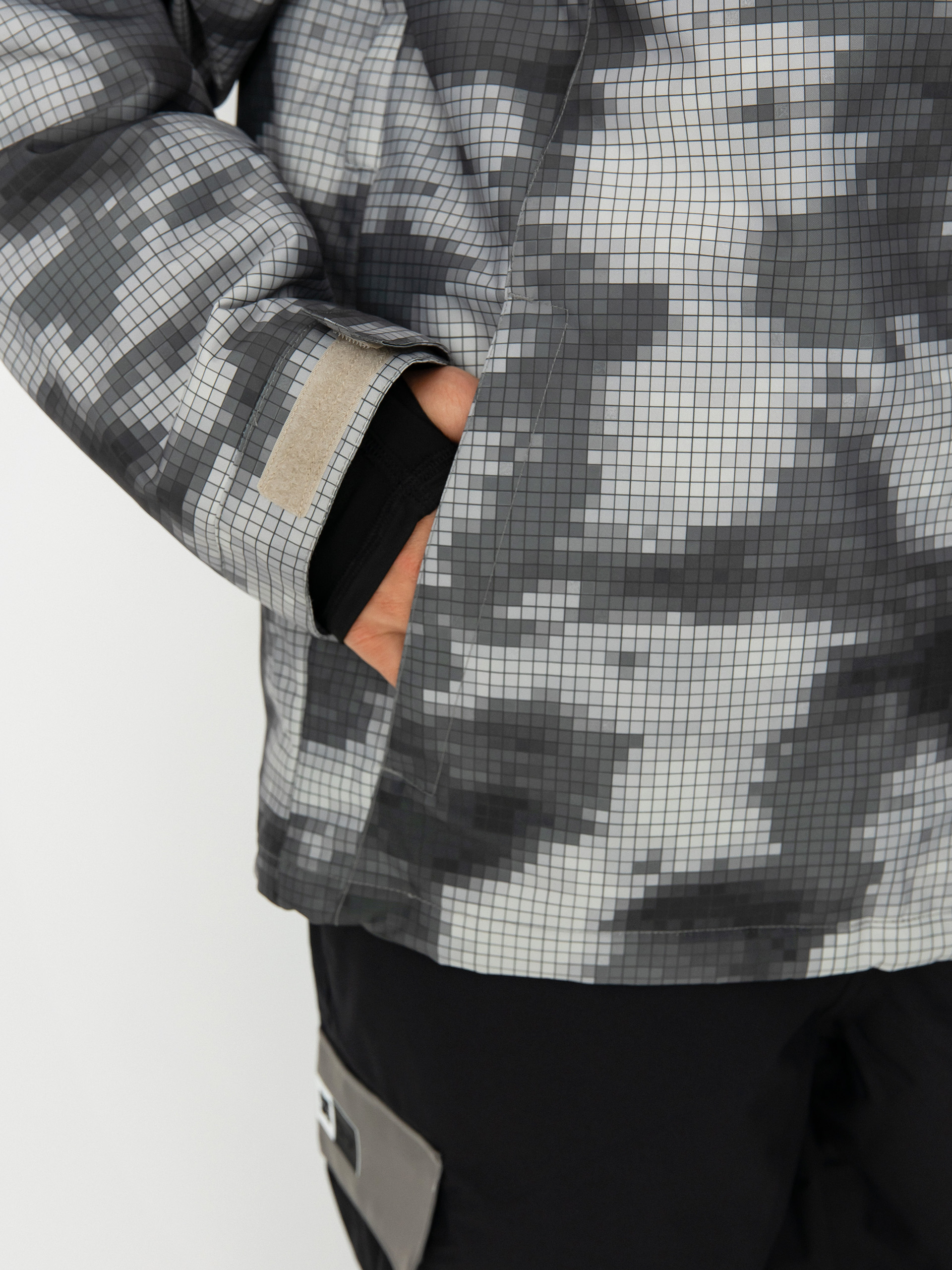 Mens DC Basis Print Snowboard jacket (cloud cover)