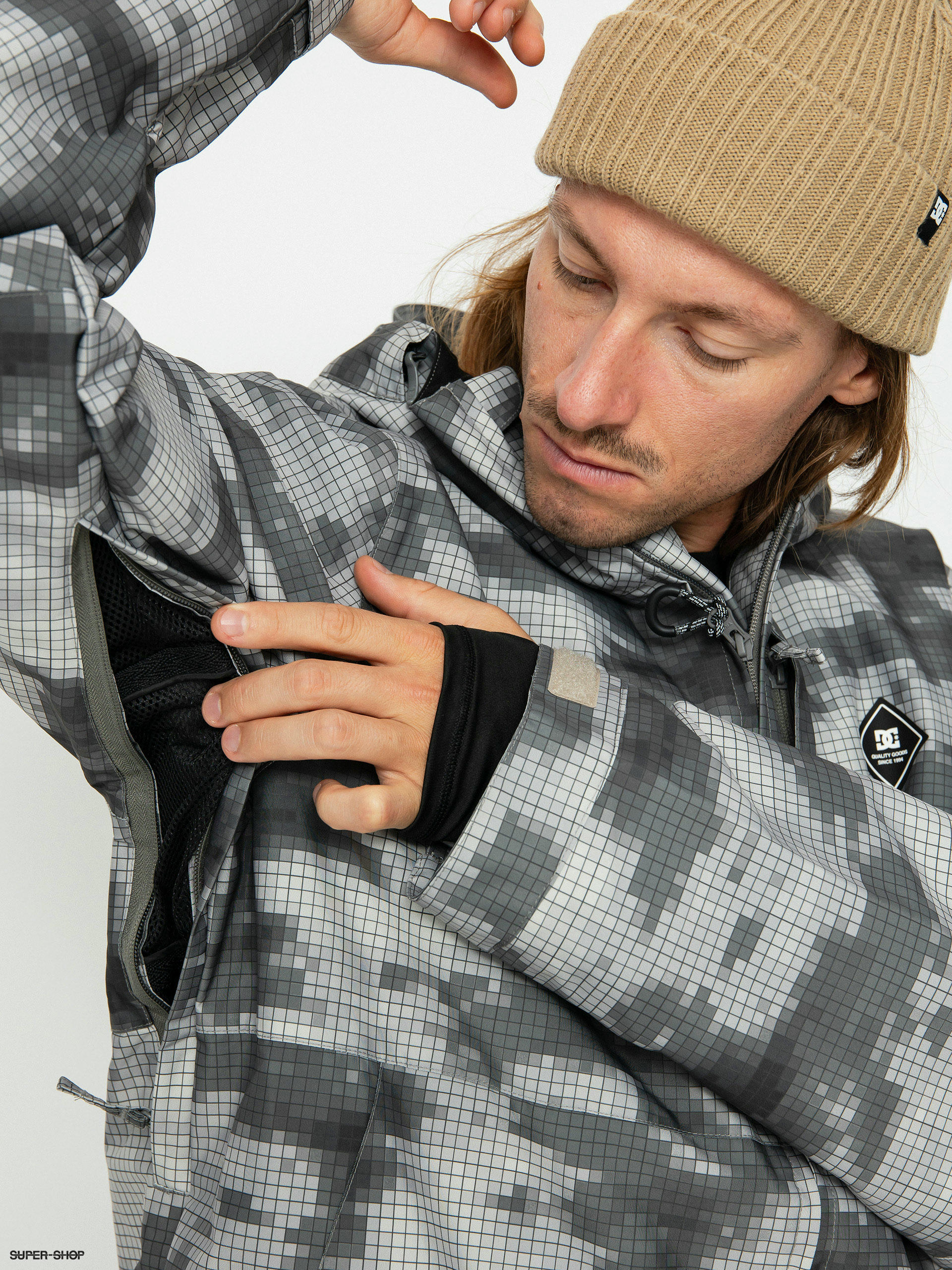 Mens plaid snowboard jacket best sale