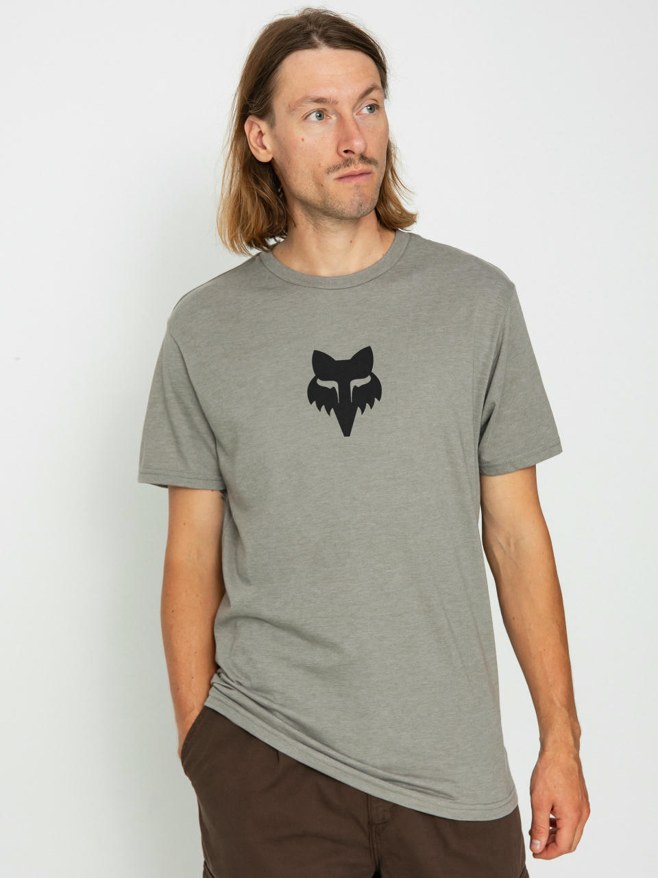 Fox Head T-shirt (heather/graphite)