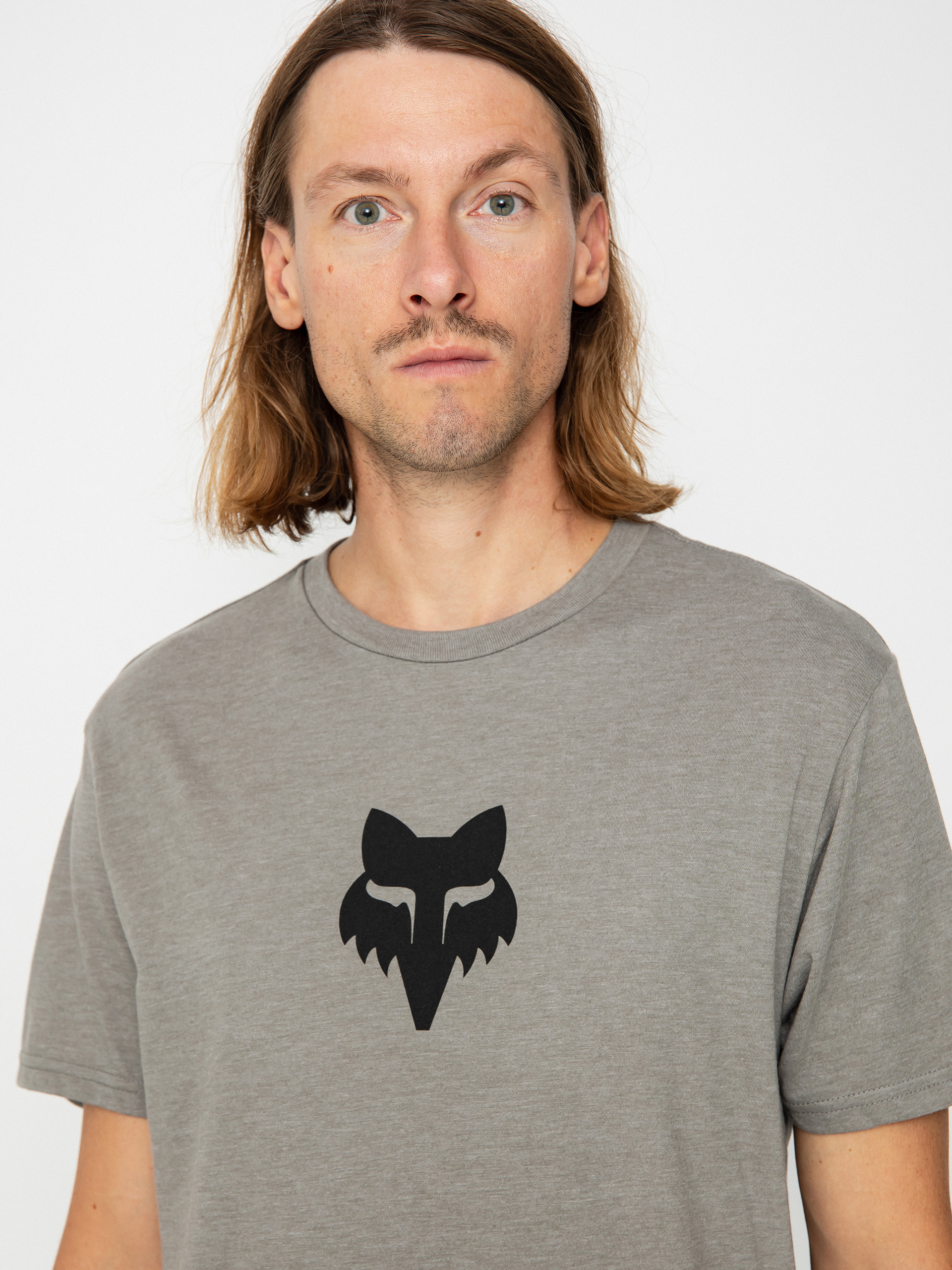 Fox Head T-shirt (heather/graphite)