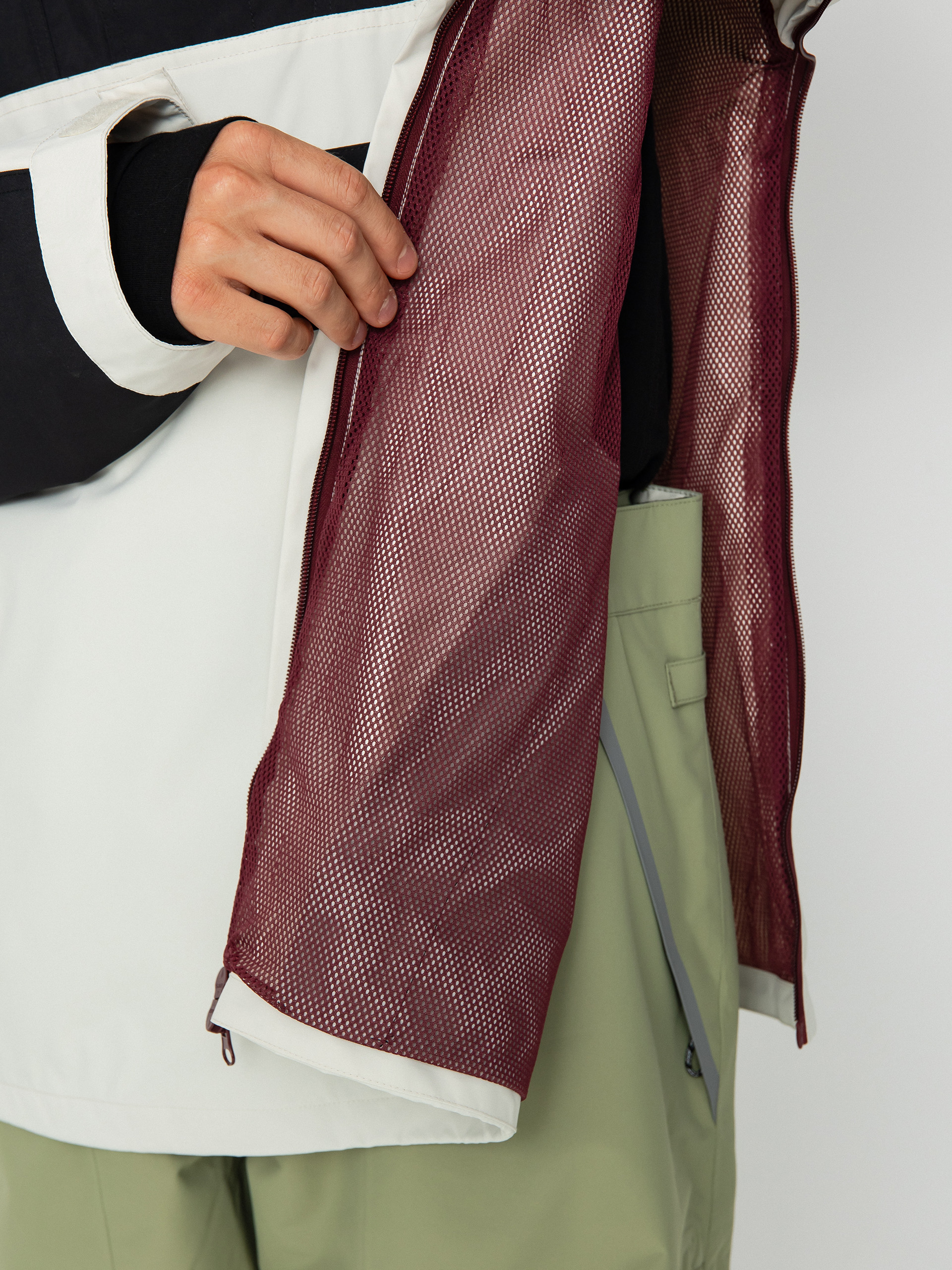 Mens DC 43 Anorak Snowboard jacket (silver birch)