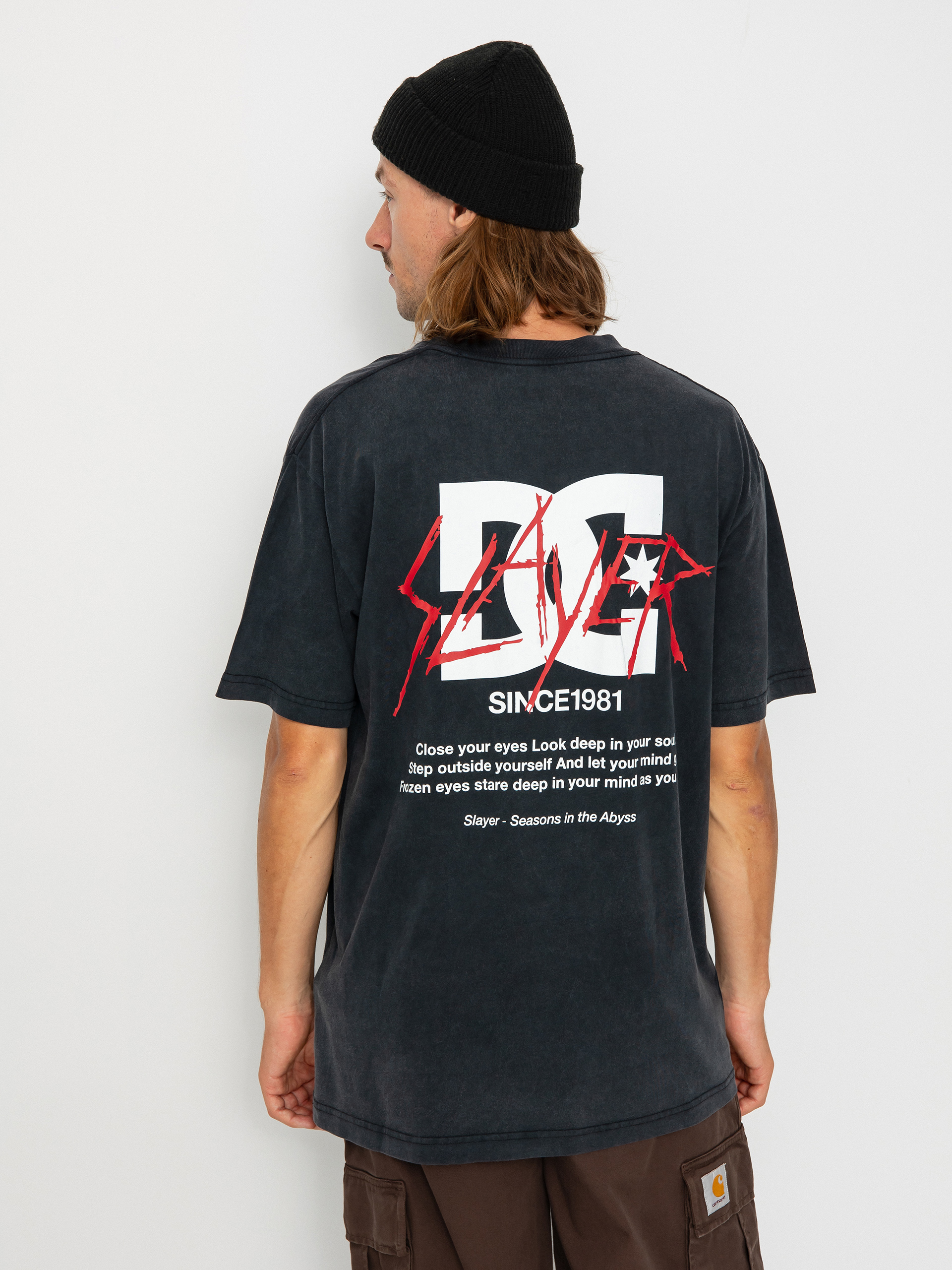 DC X Slayer 1981 T-shirt (black acid wash)