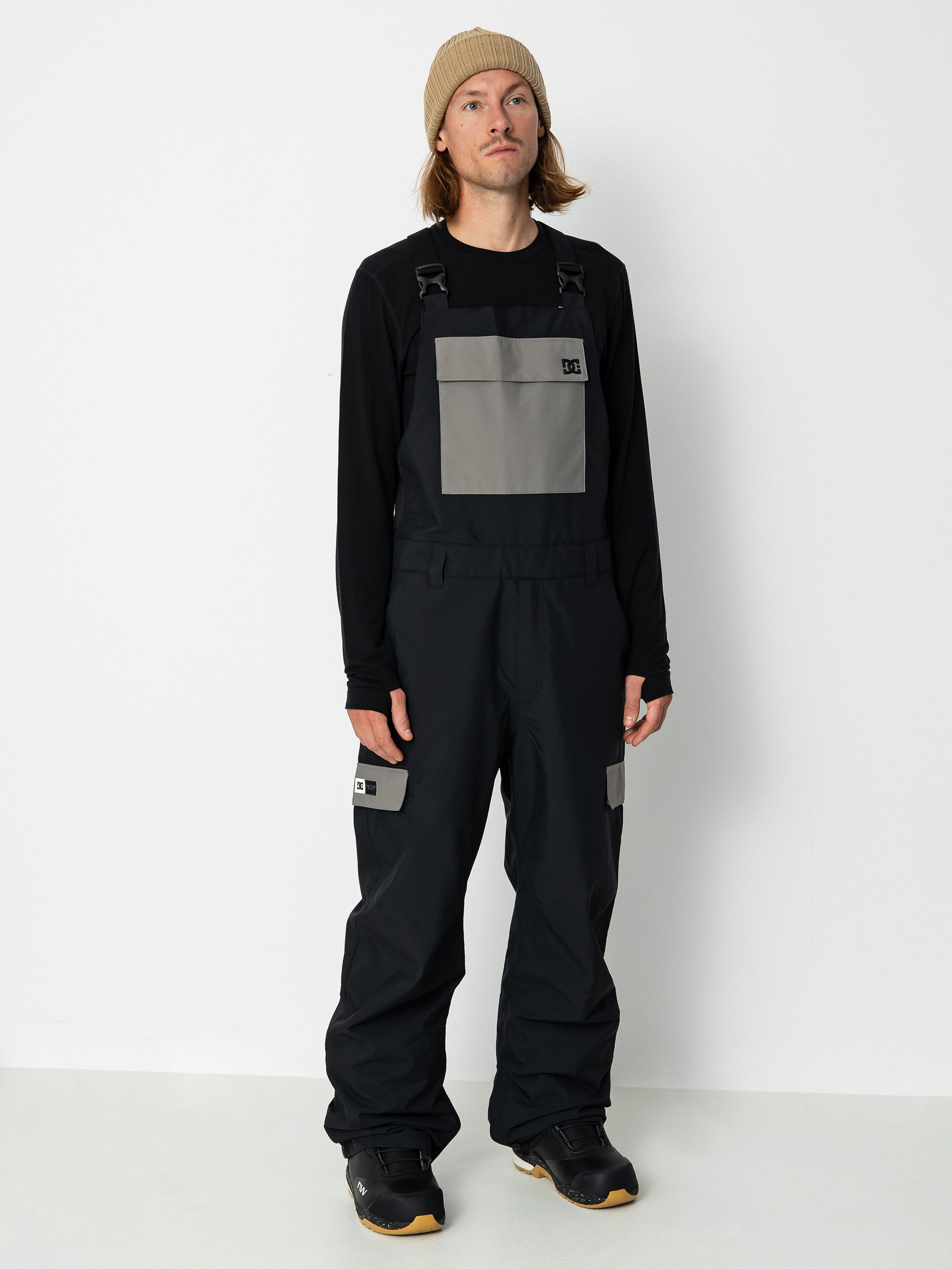 Mens DC Docile Bib Snowboard pants (black)