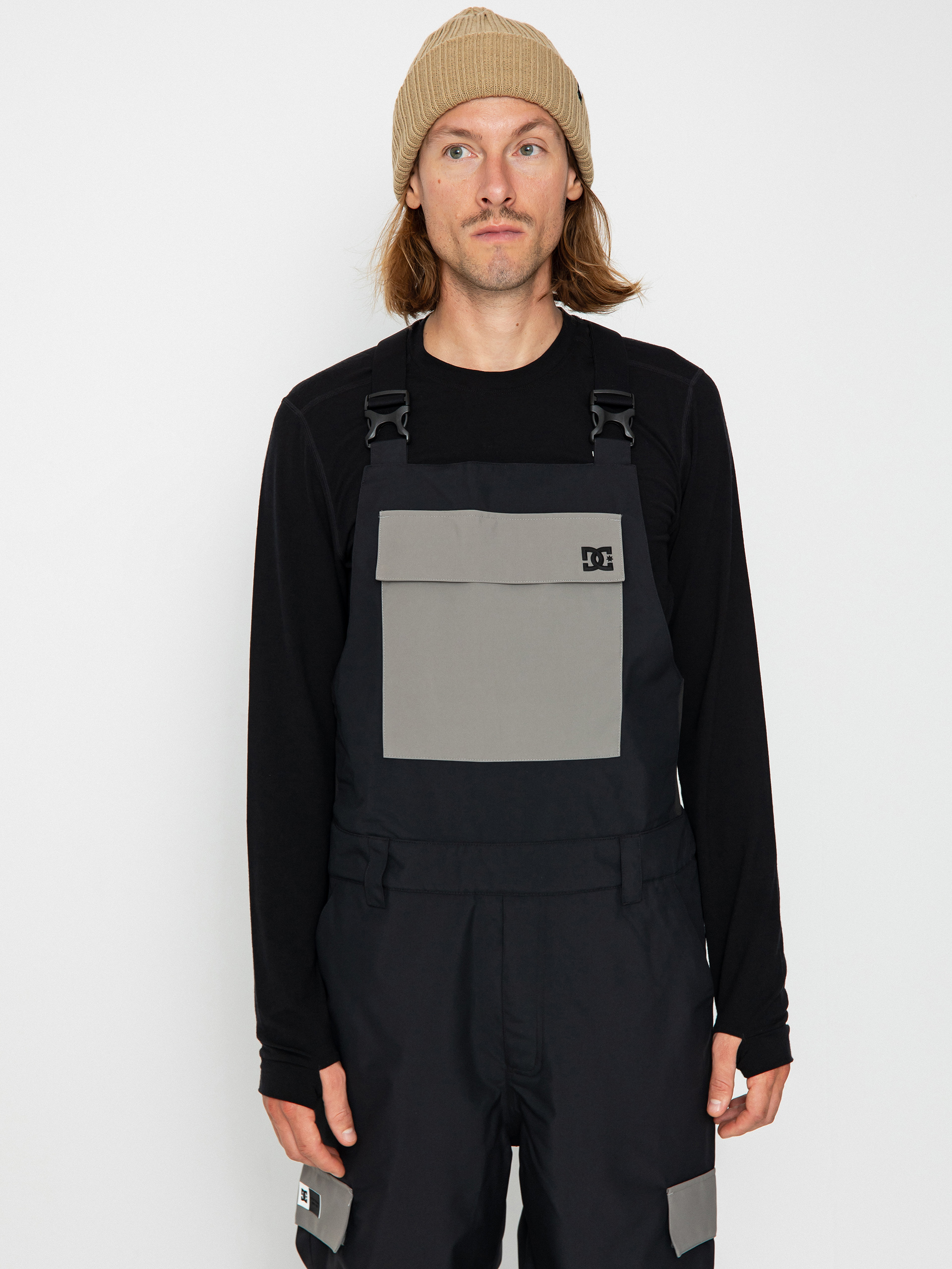 Mens DC Docile Bib Snowboard pants (black)