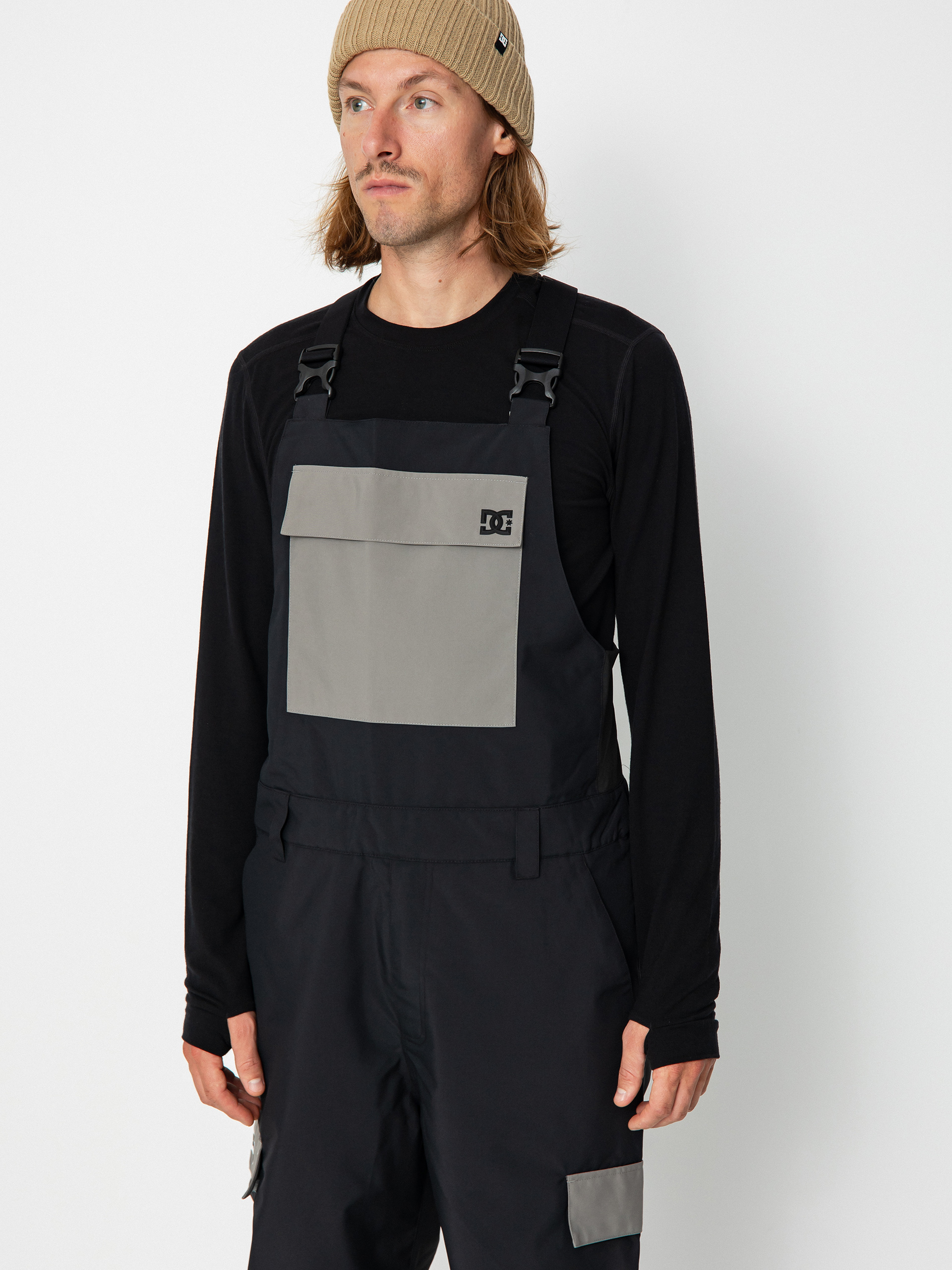 Mens DC Docile Bib Snowboard pants (black)