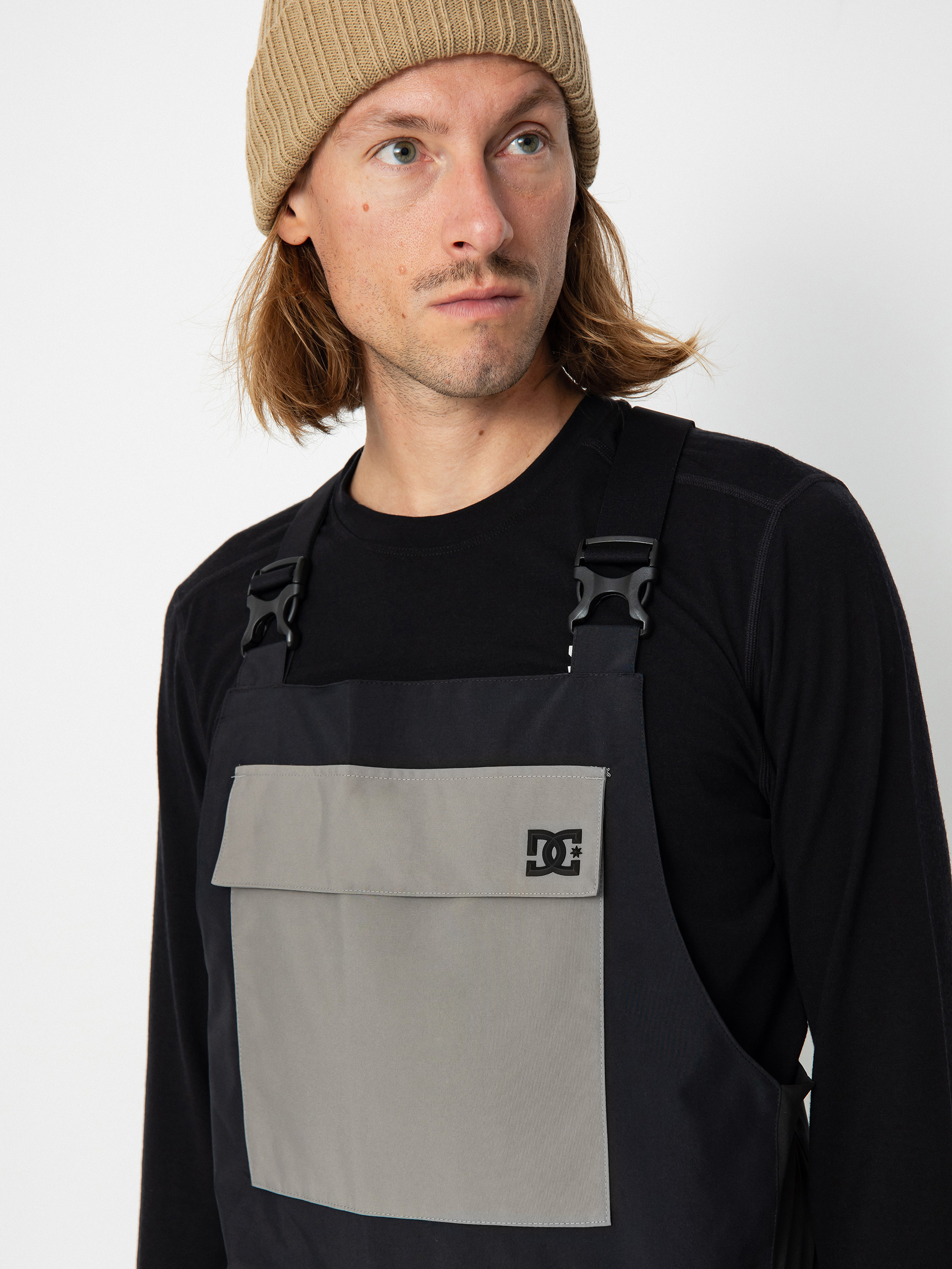 Mens DC Docile Bib Snowboard pants (black)