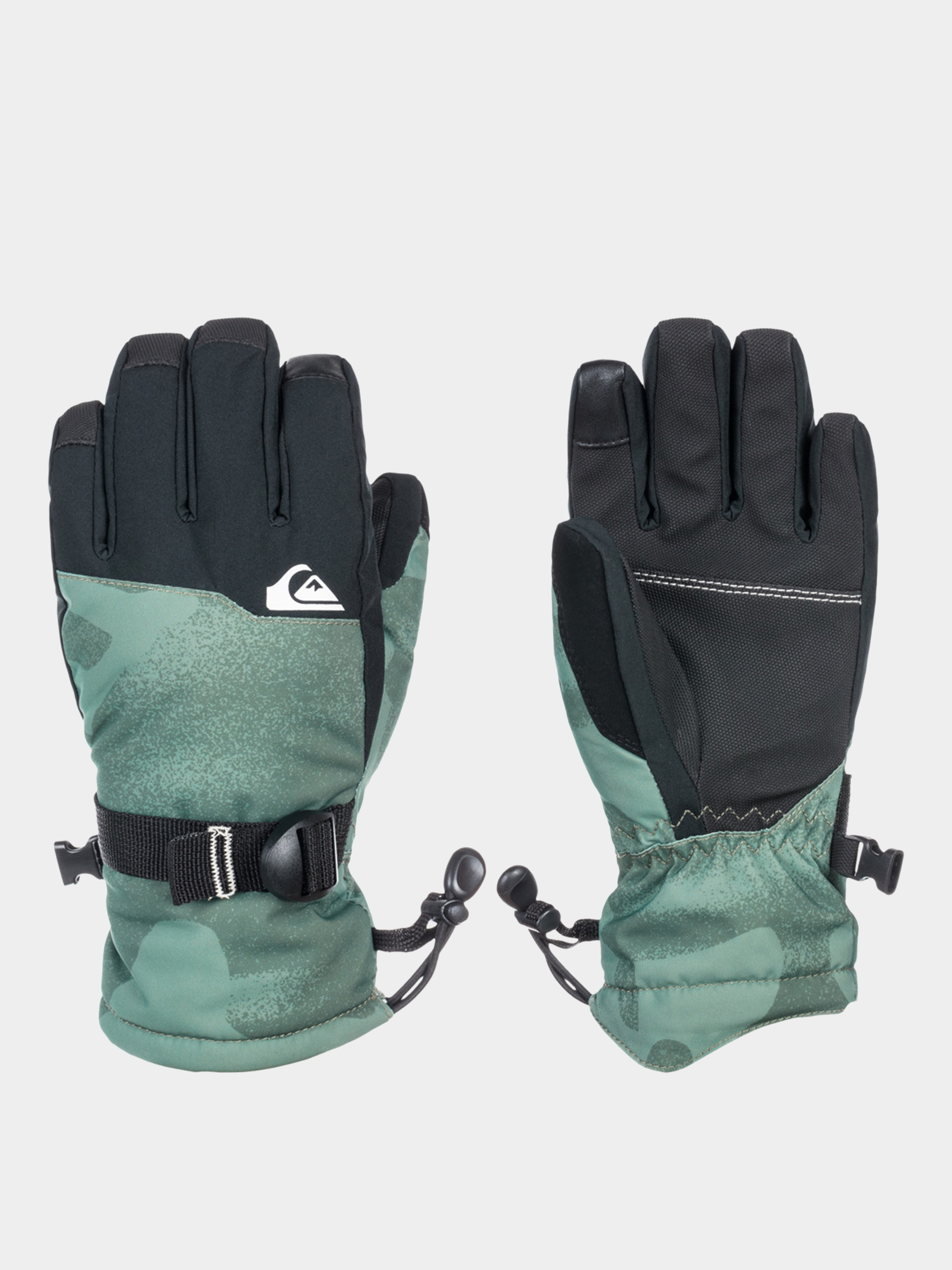 Quiksilver Mission JR Gloves green (spray camo laurel wreath)