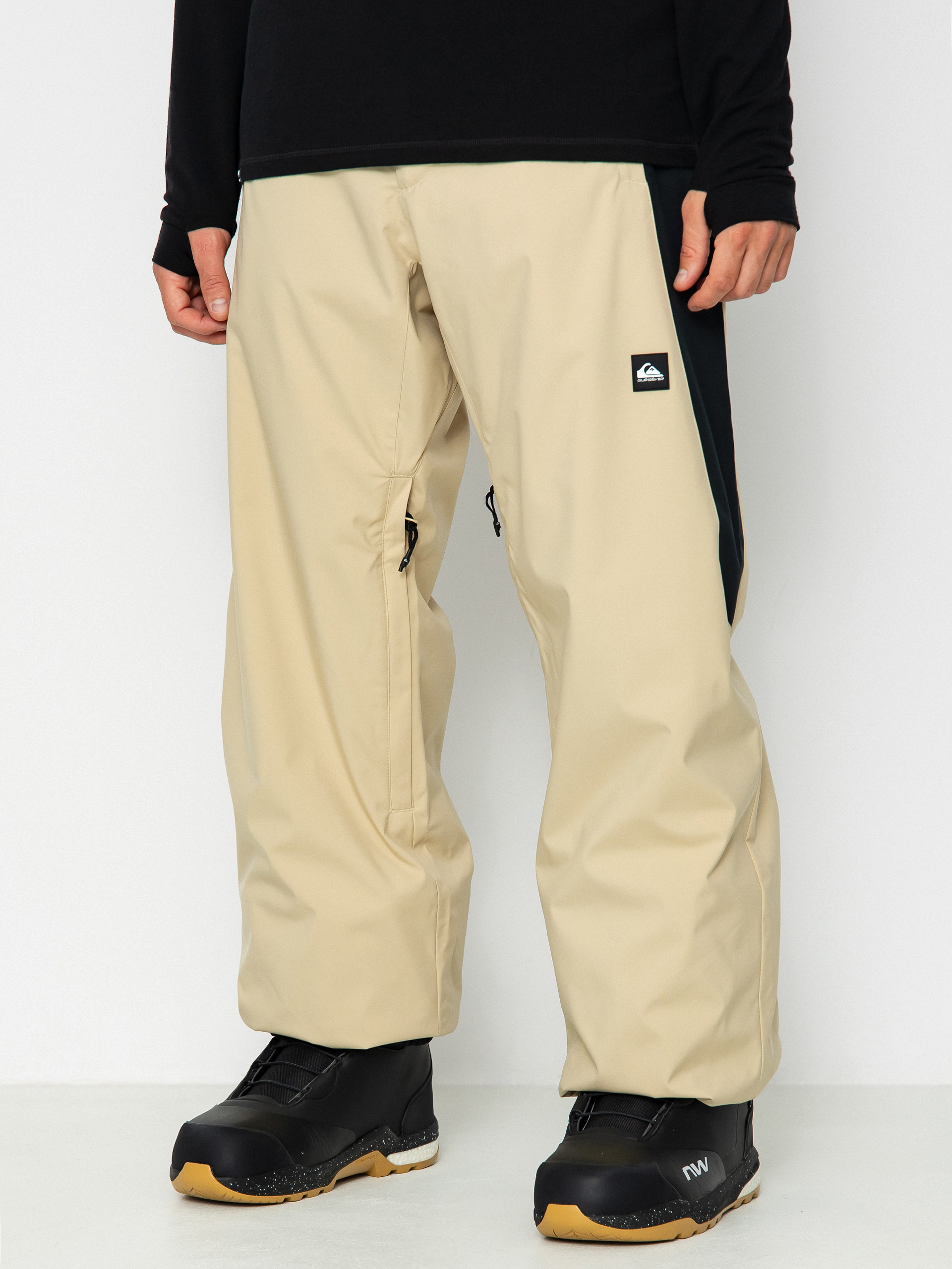 Mens Quiksilver Snow Down Snowboard pants (pale khaki)