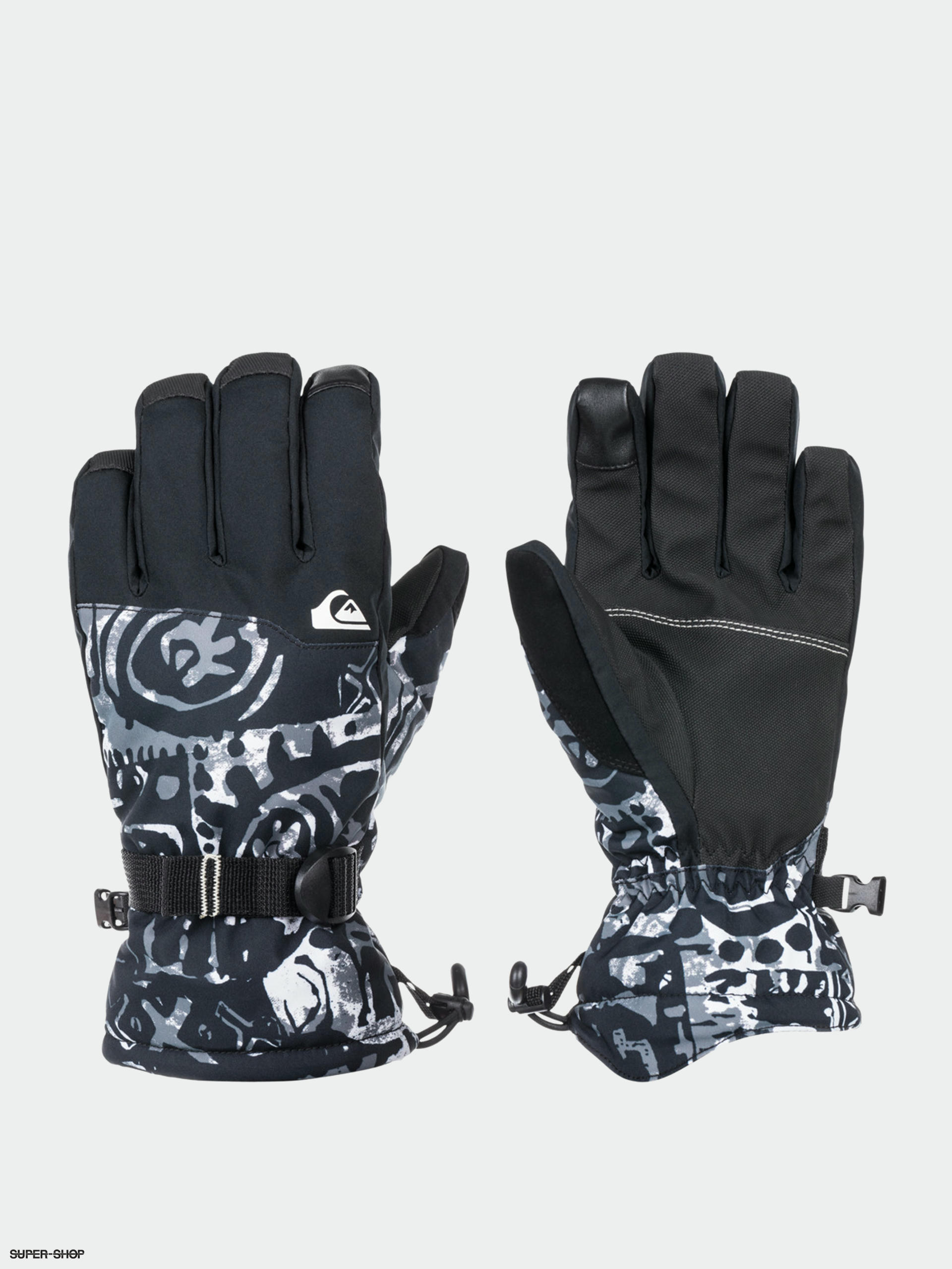 Gloves (snow Quiksilver heritage true black) Mission