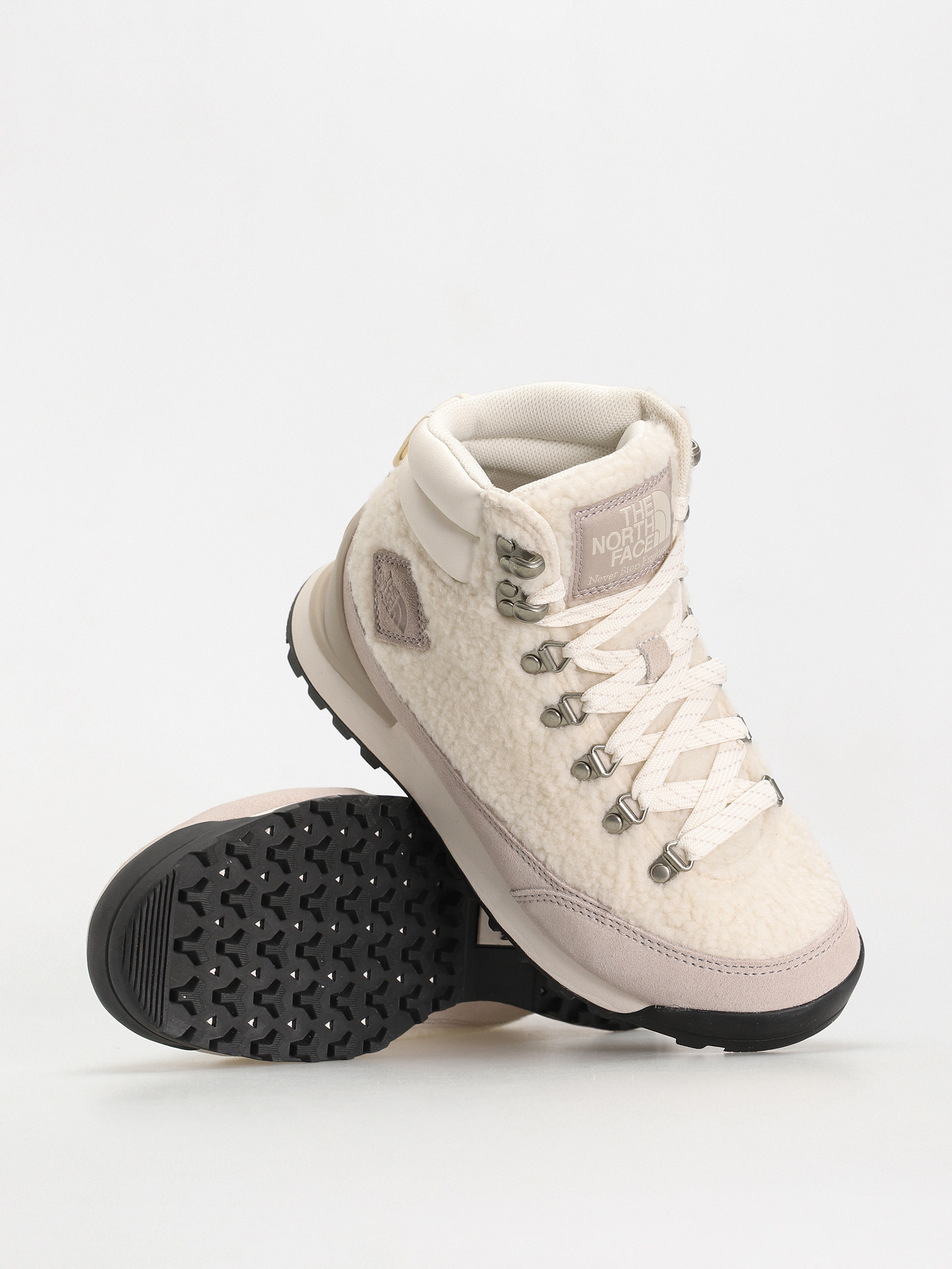 The North Face Back To Berkeley Iv High Pile Shoes Wmn (gardenia white/silvergrey)