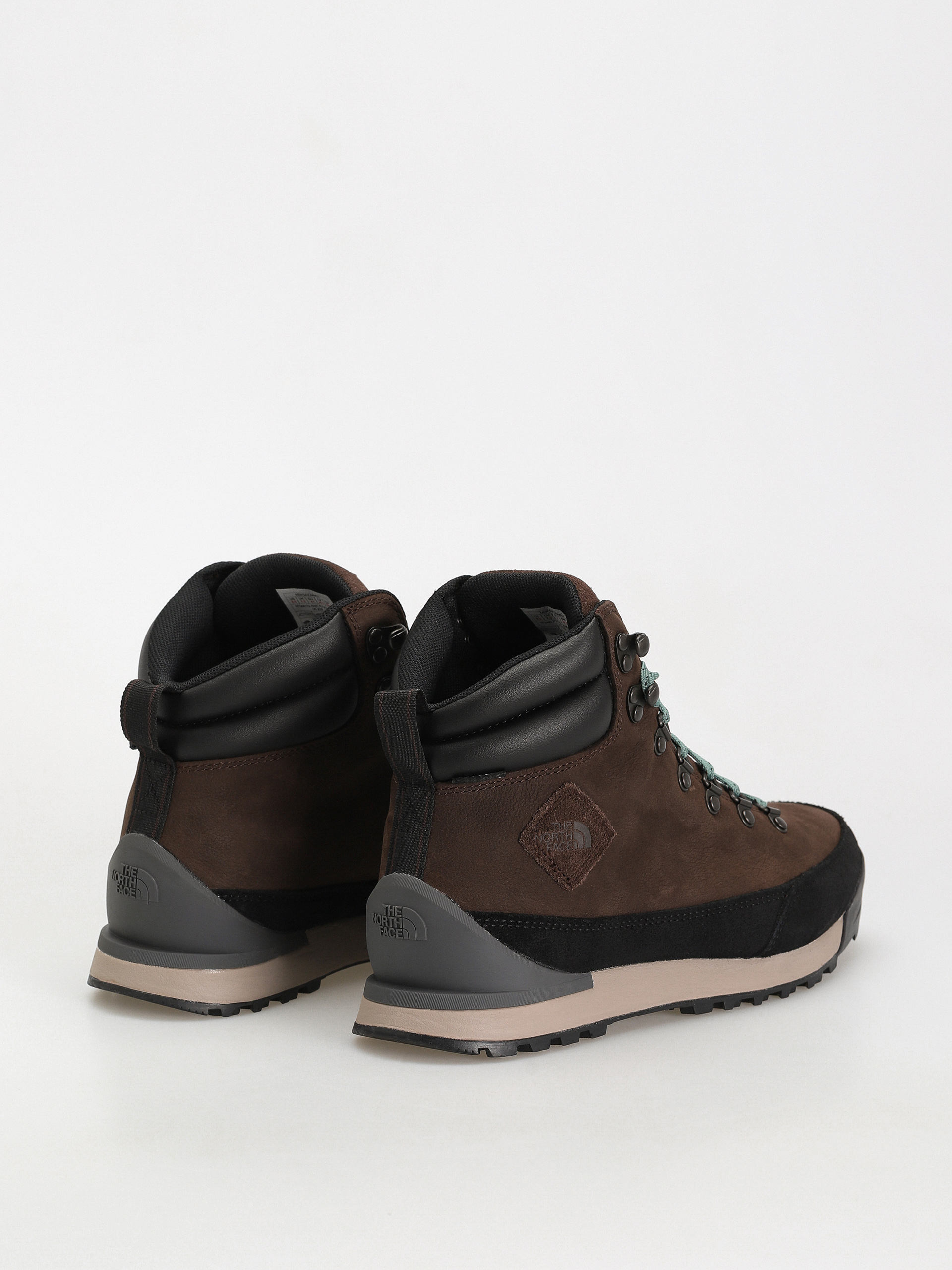 The North Face Back To Berkeley Iv Leather Wp Shoes (demitasse brown/tnf black)