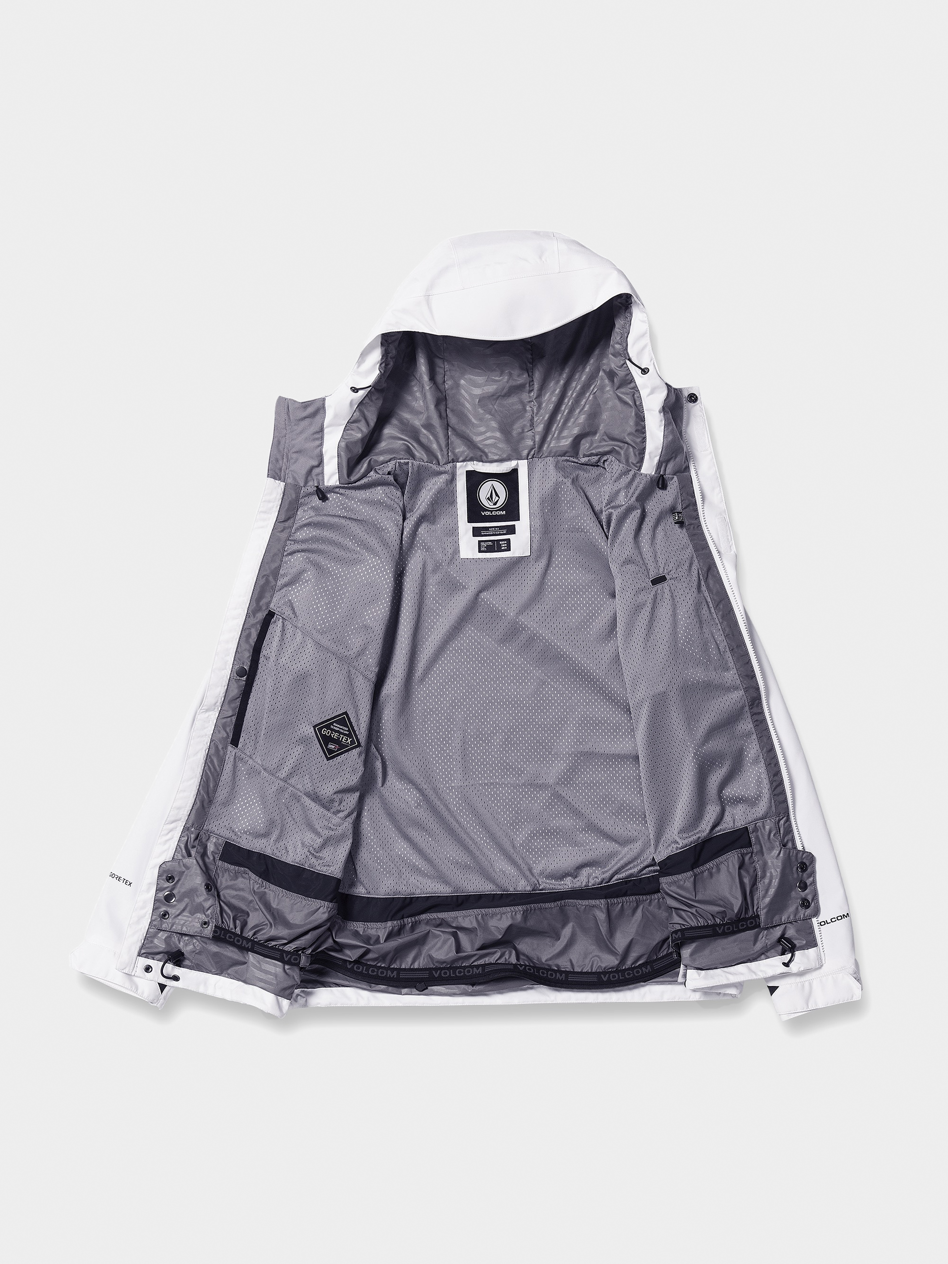Mens Volcom Dua Gore Tex Snowboard jacket (white)