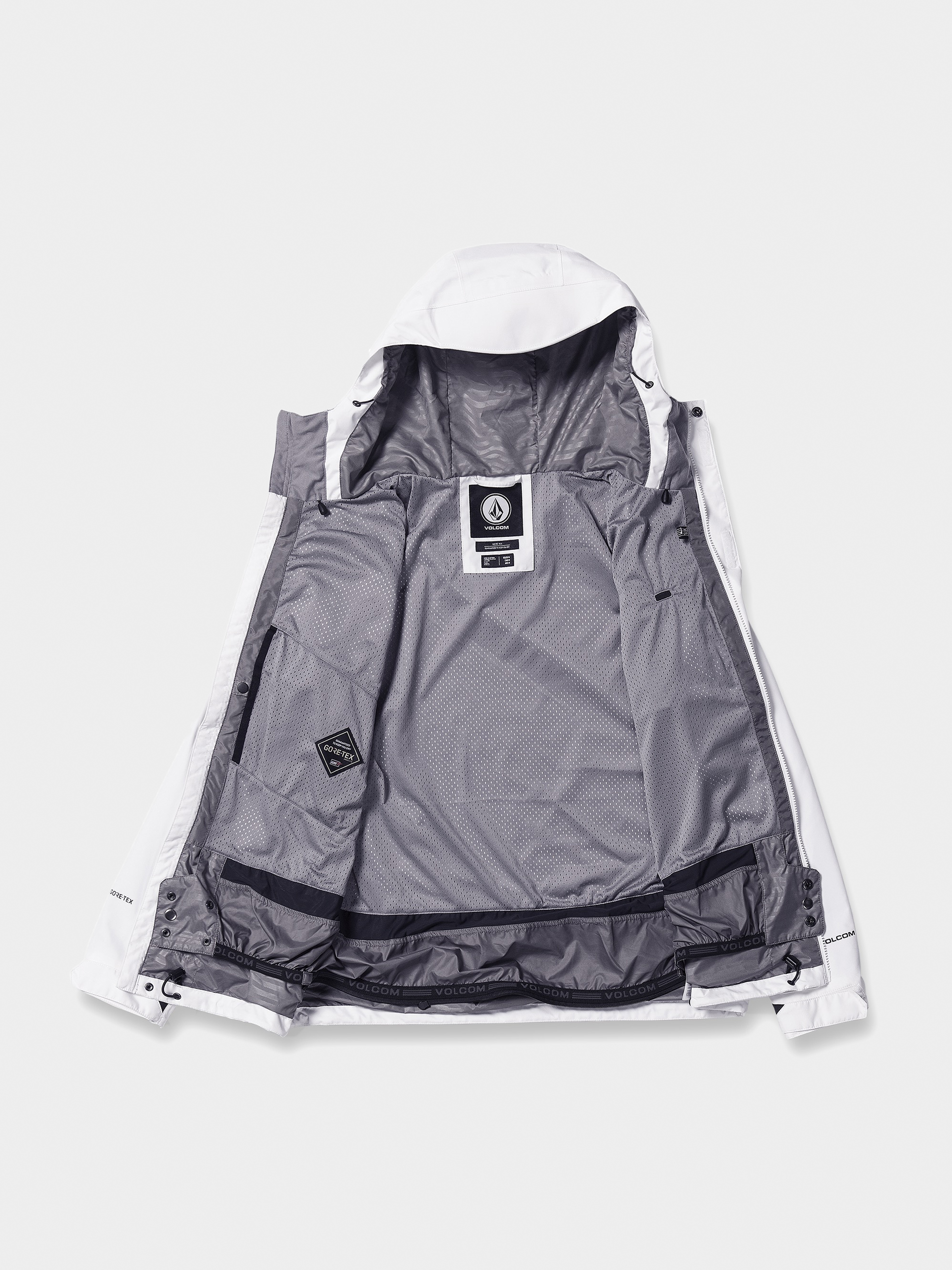 Mens Volcom Dua Ins Gore Snowboard jacket (white)