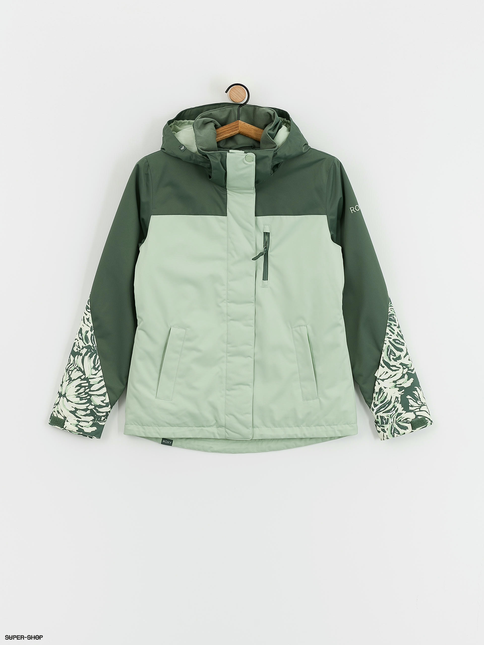 Roxy (dark Snowboard Jetty Wmn wild) forest Block jacket