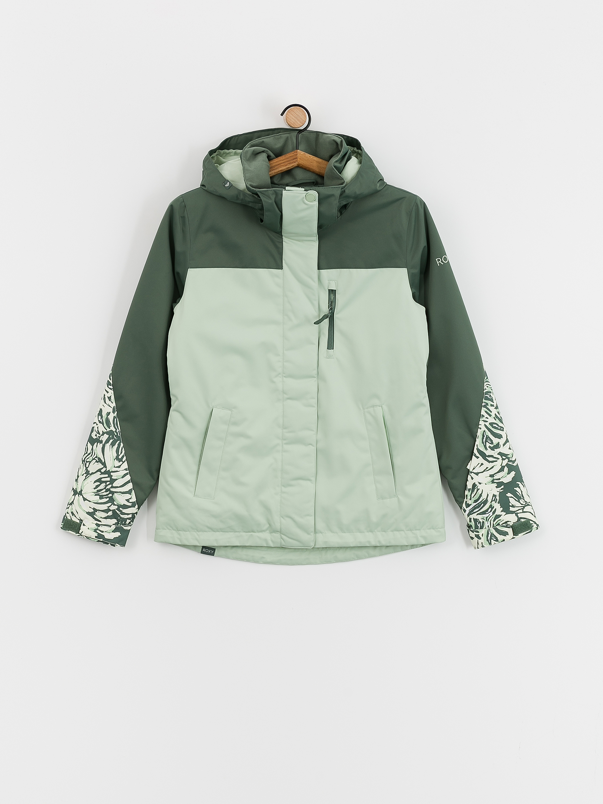 Womens Roxy Jetty Block Snowboard jacket (dark forest wild)