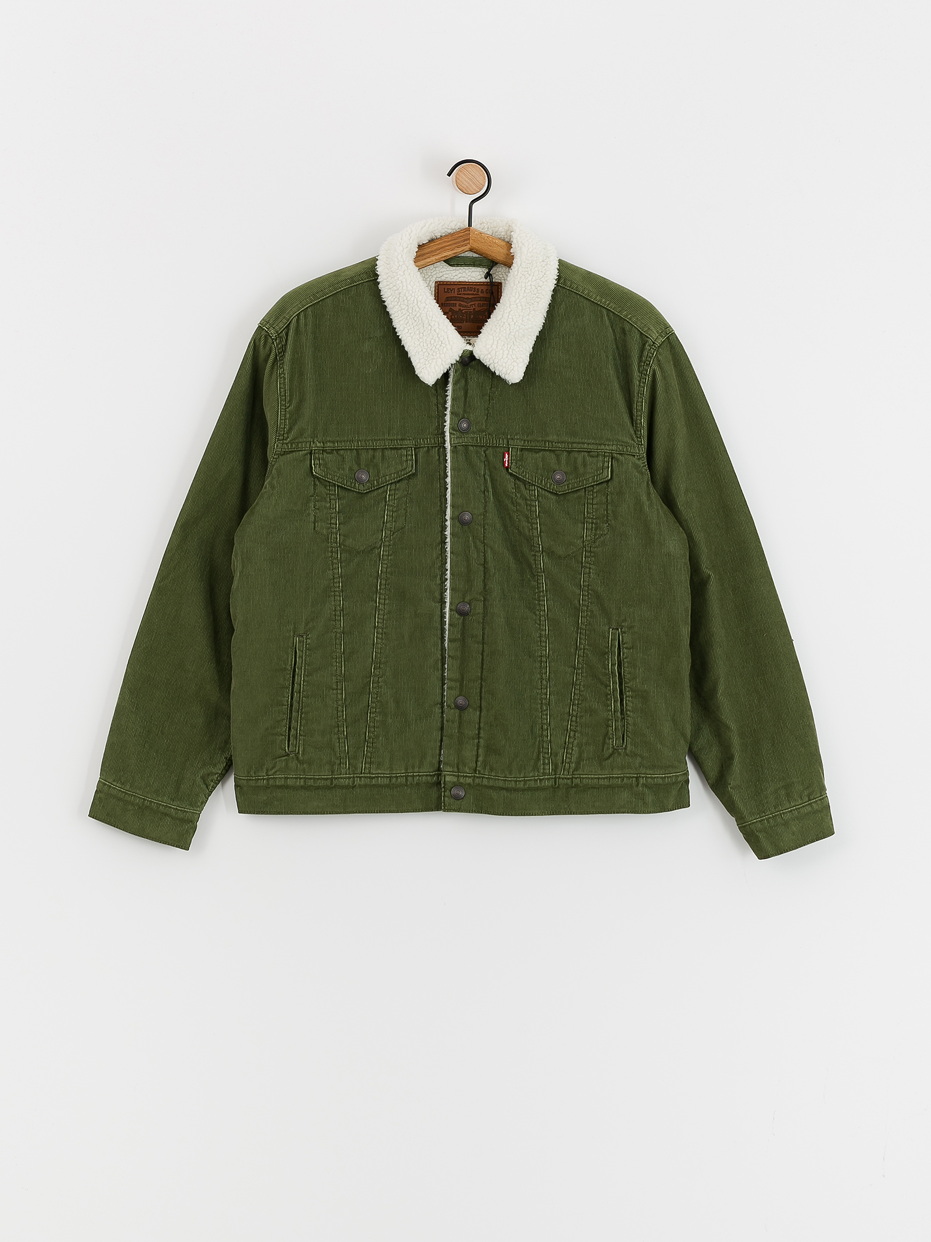 Levi's® Type Sherpa Trucker Jacket green (sea moss cord)