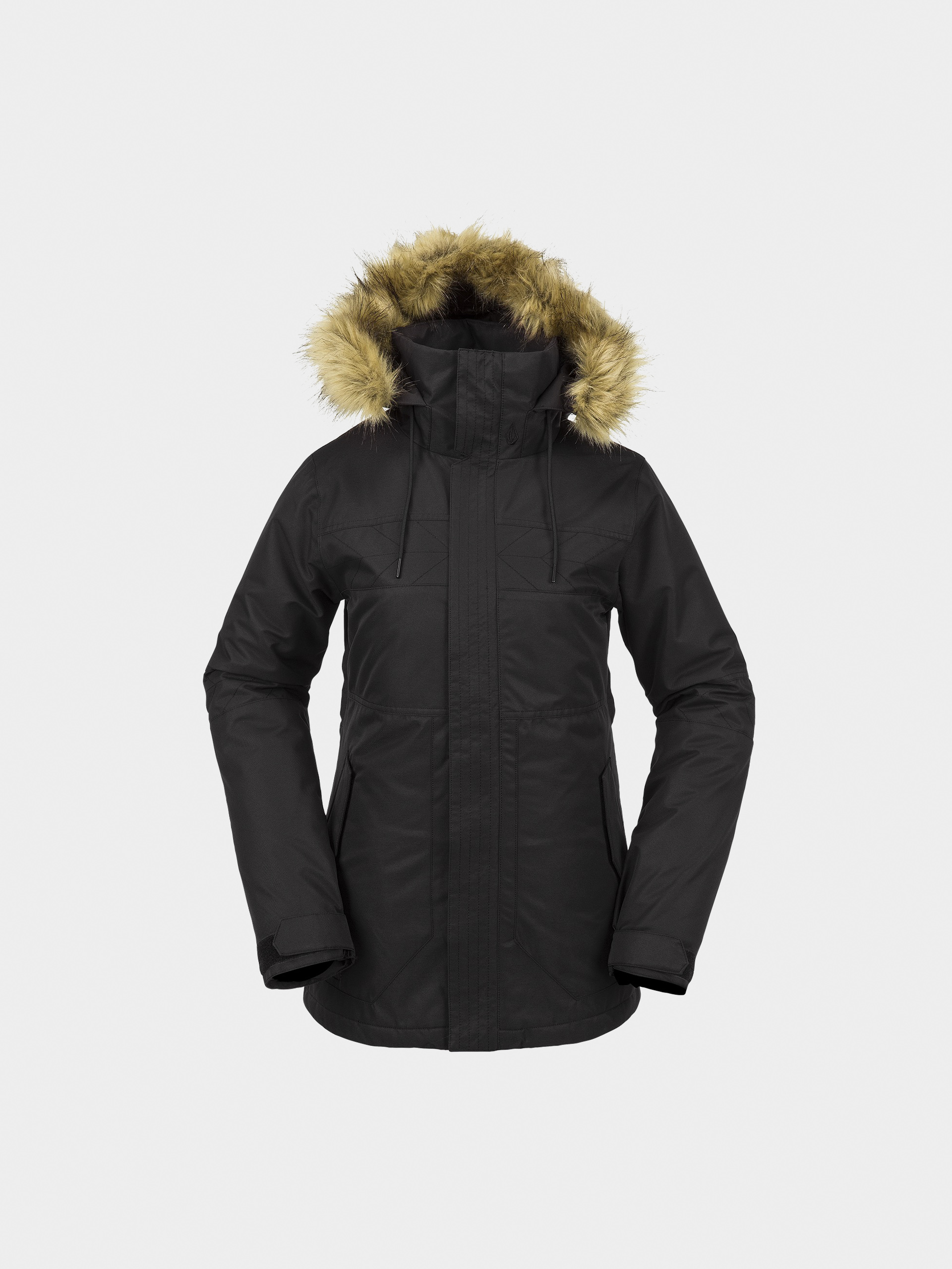 Womens Volcom Fawn Ins Snowboard jacket (black)