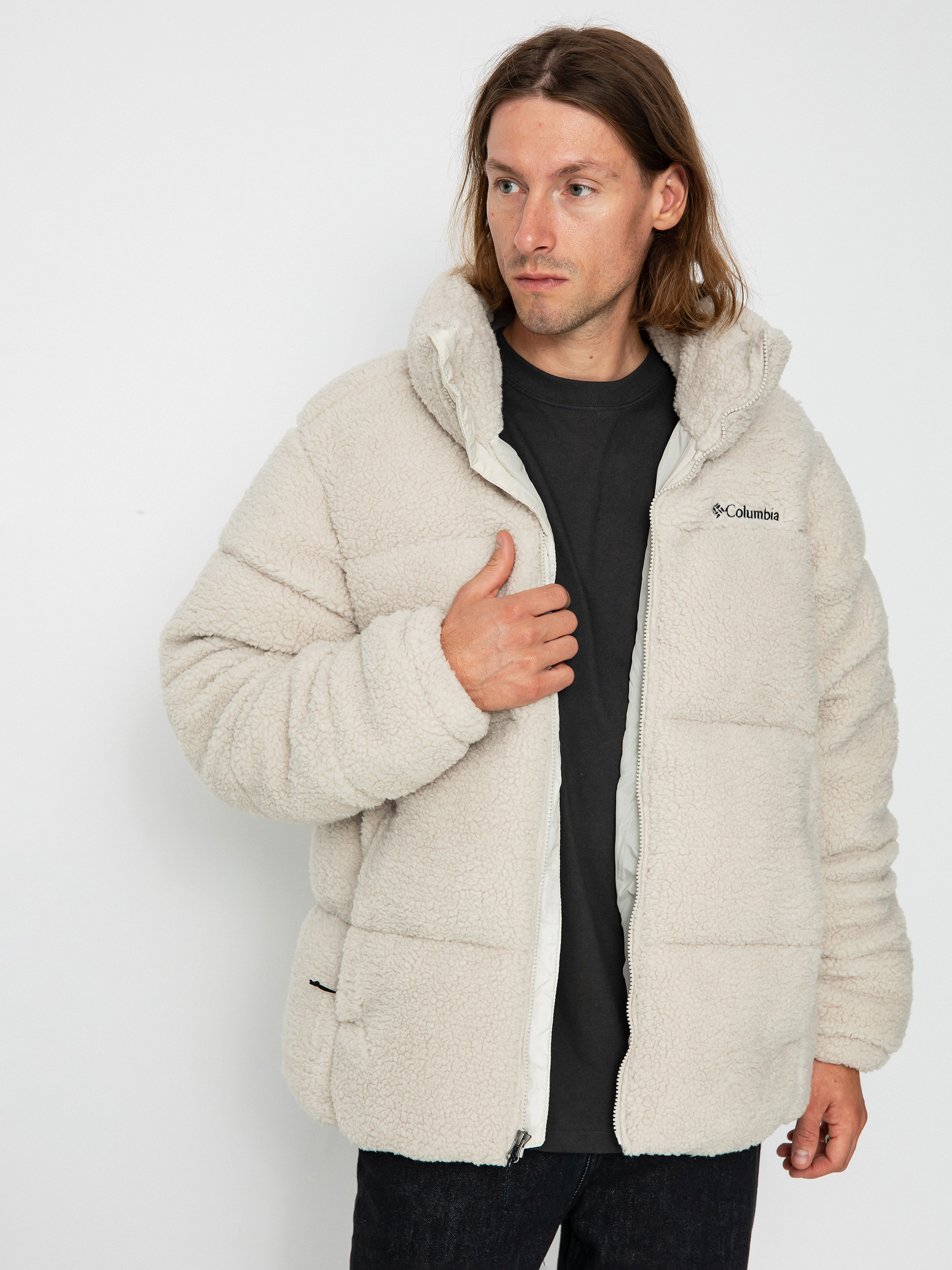 Columbia Puffect Sherpa Jacket (dark stone)