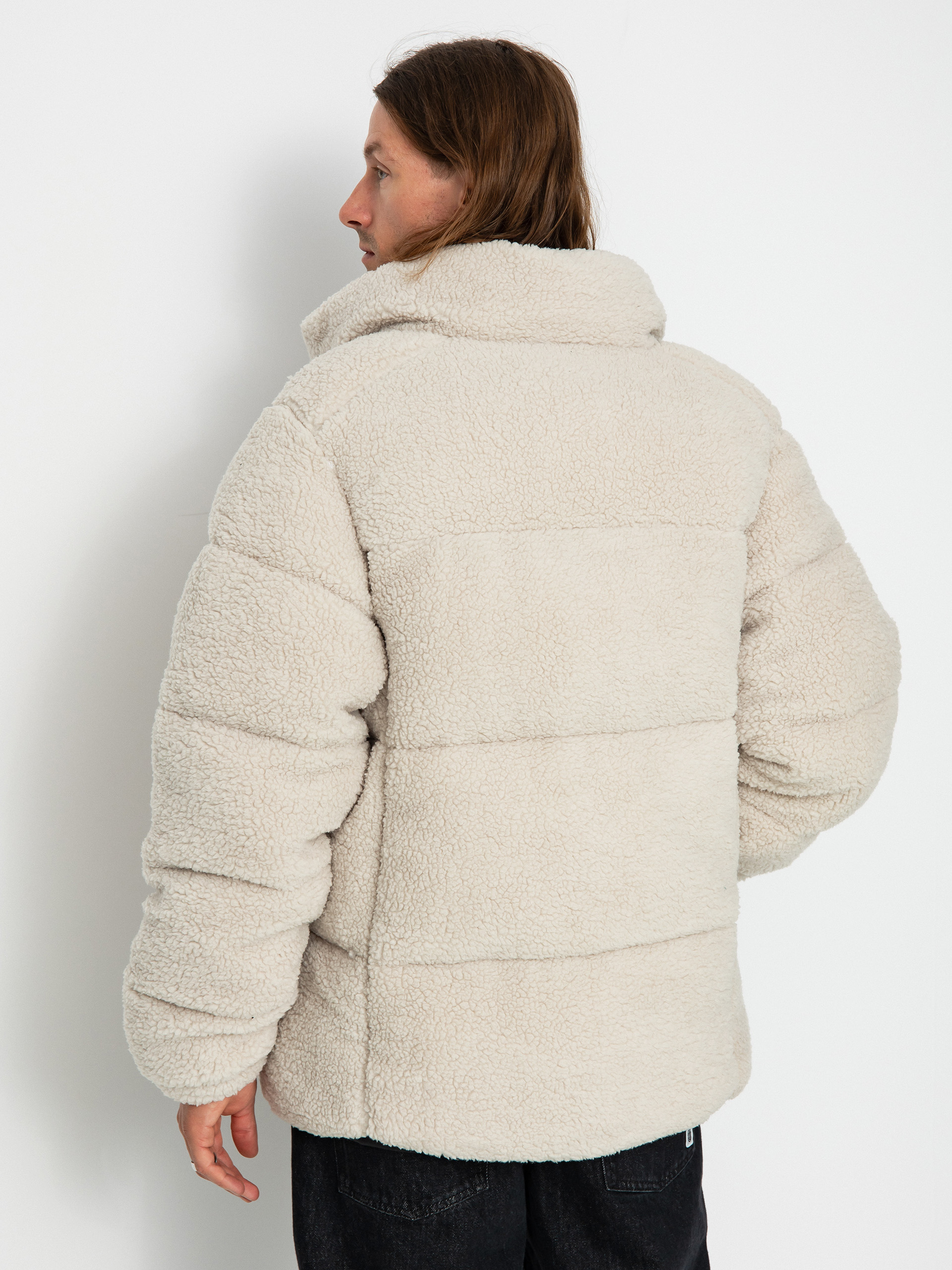 Beige hot sale sherpa jacket