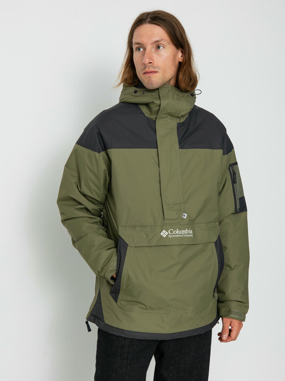 Columbia Challenger Pullover Jacke (stone green/shark)