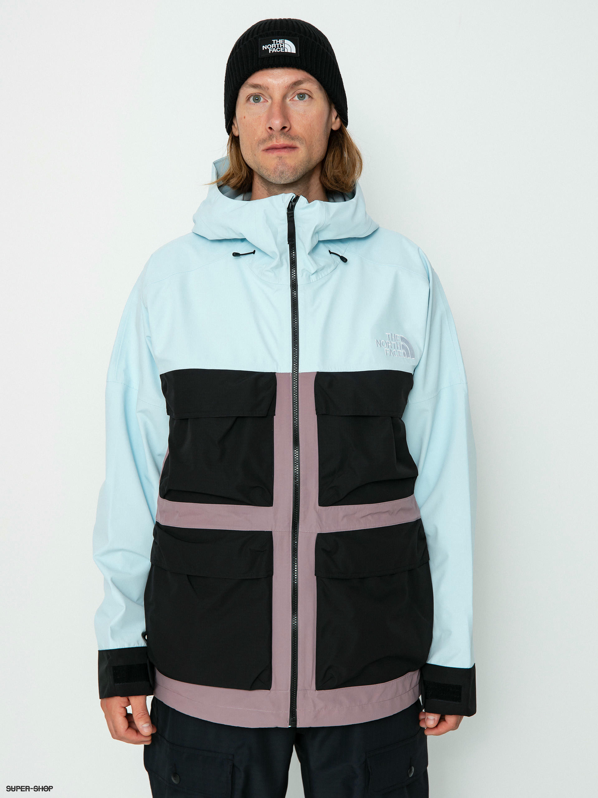 Grey and blue north hotsell face jacket