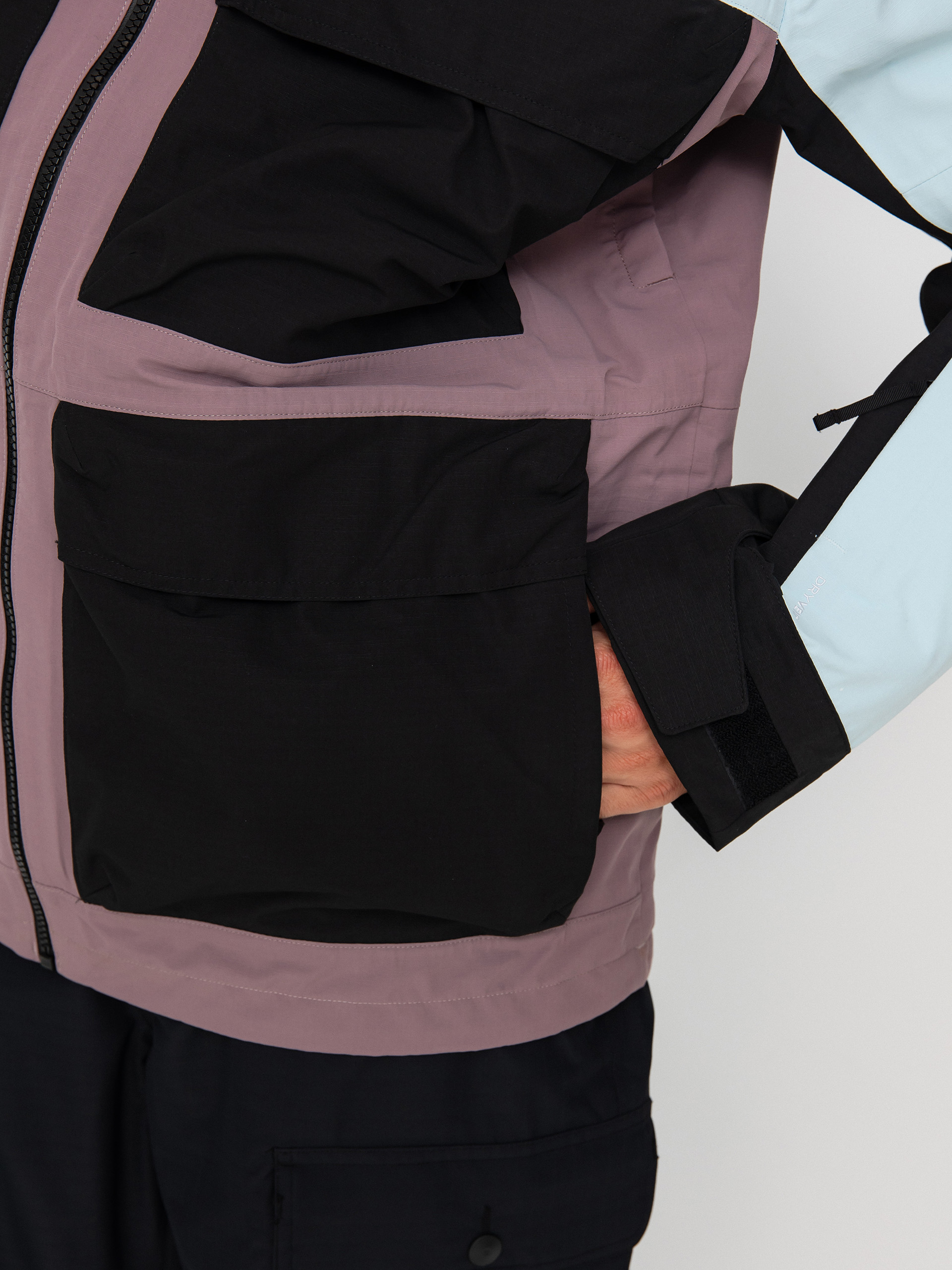 Mens The North Face Dragline Snowboard jacket (icecap blue/fawn grey)