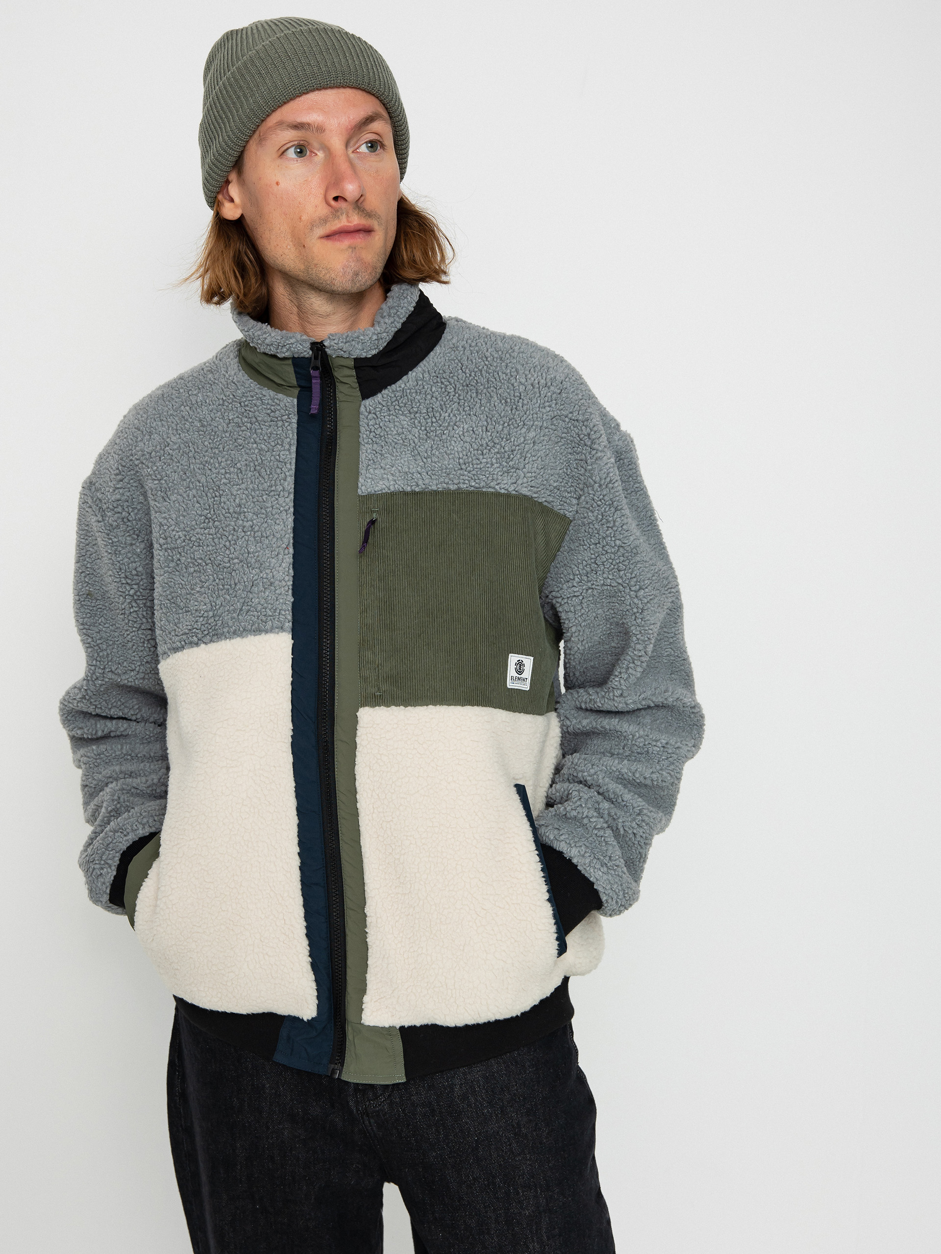 Element Oak Sherpa Jacket (mandarin red)