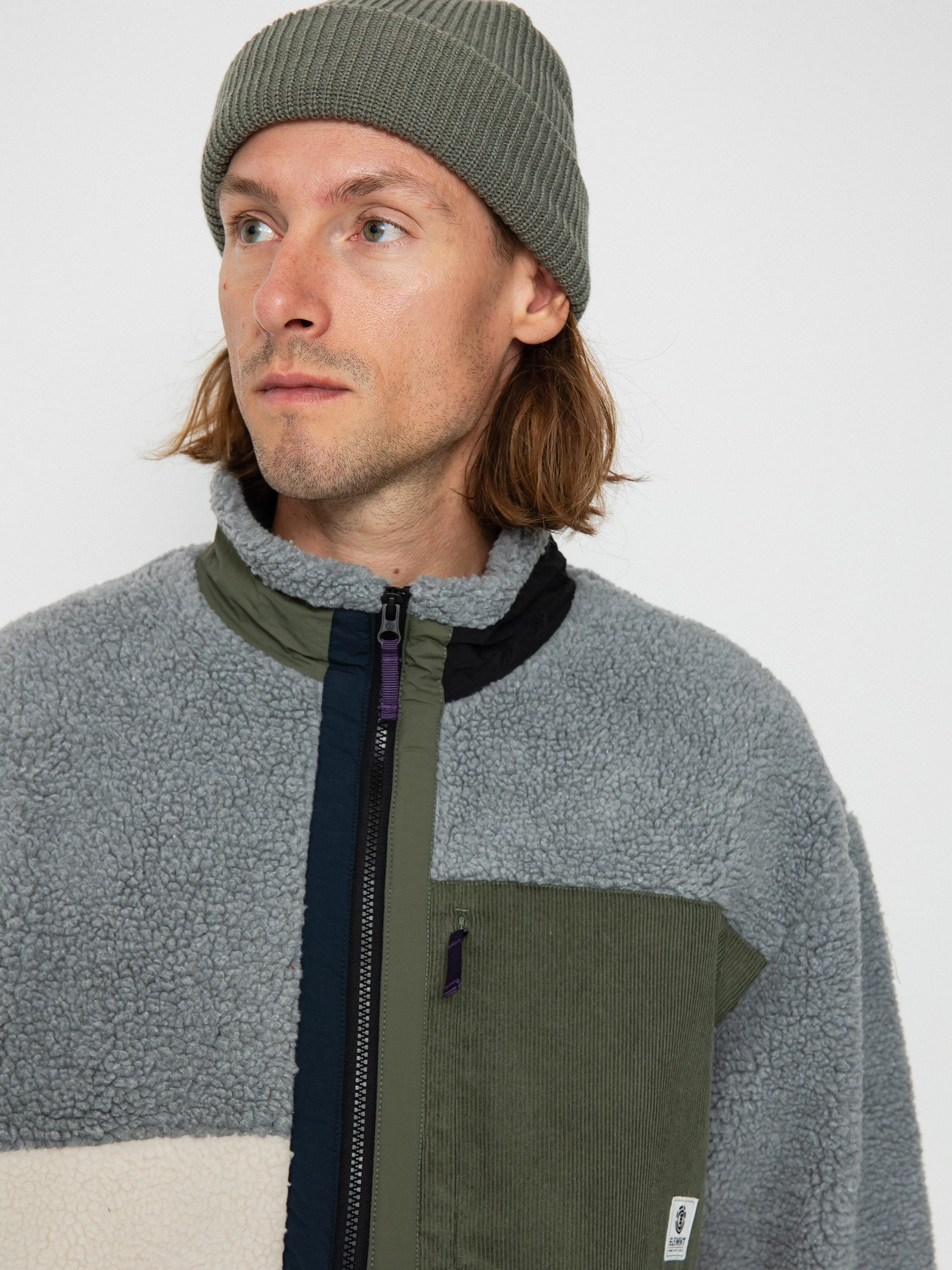 Element Oak Sherpa Jacket (mandarin red)