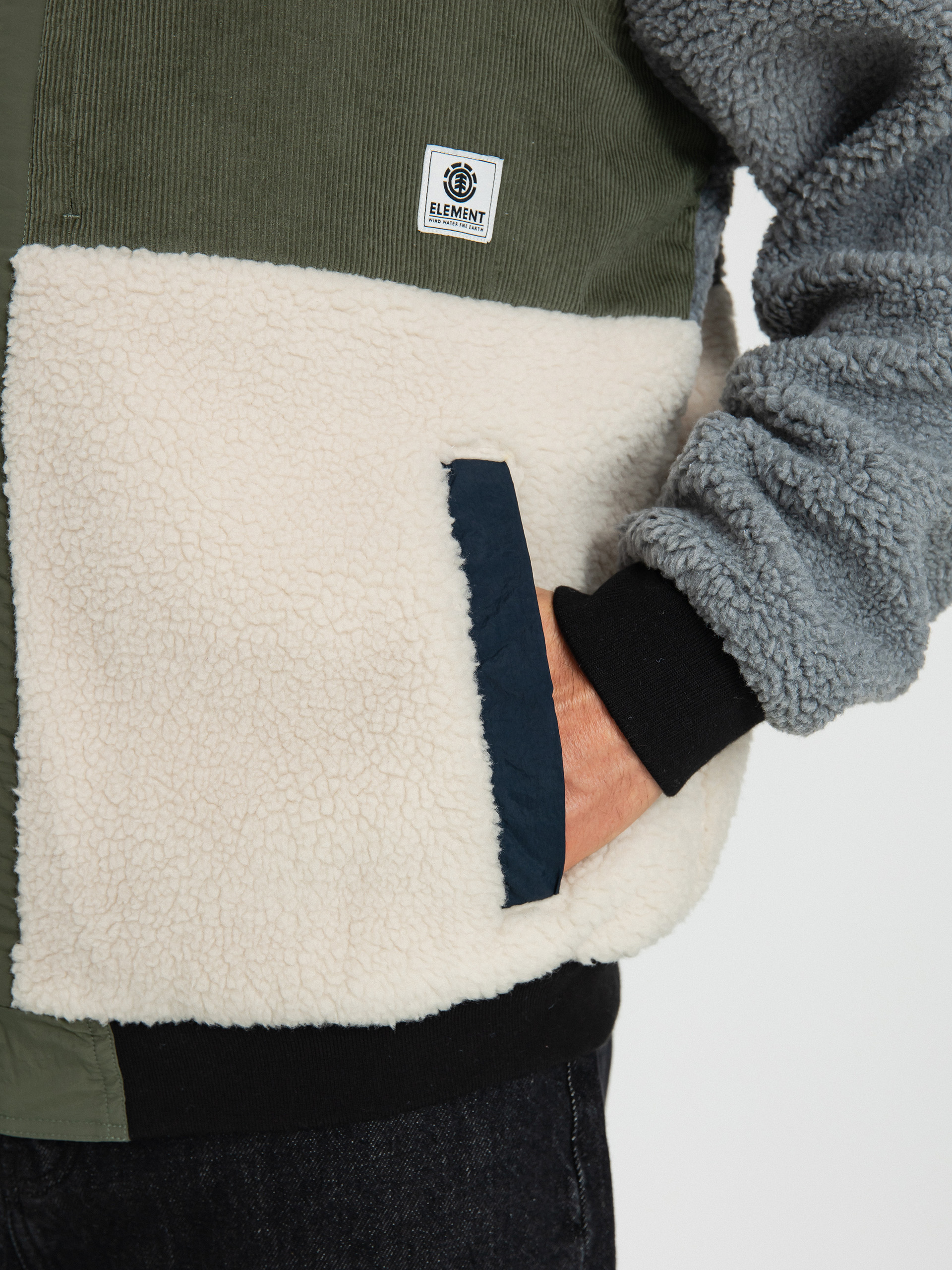 Element Oak Sherpa Jacket (mandarin red)