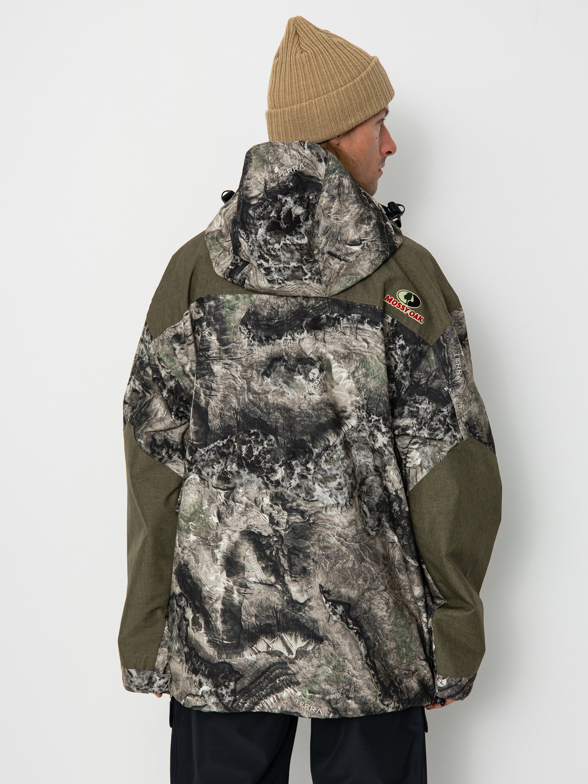Mens DC 43 Anorak Snowboard jacket (mossy oak cyt camo)