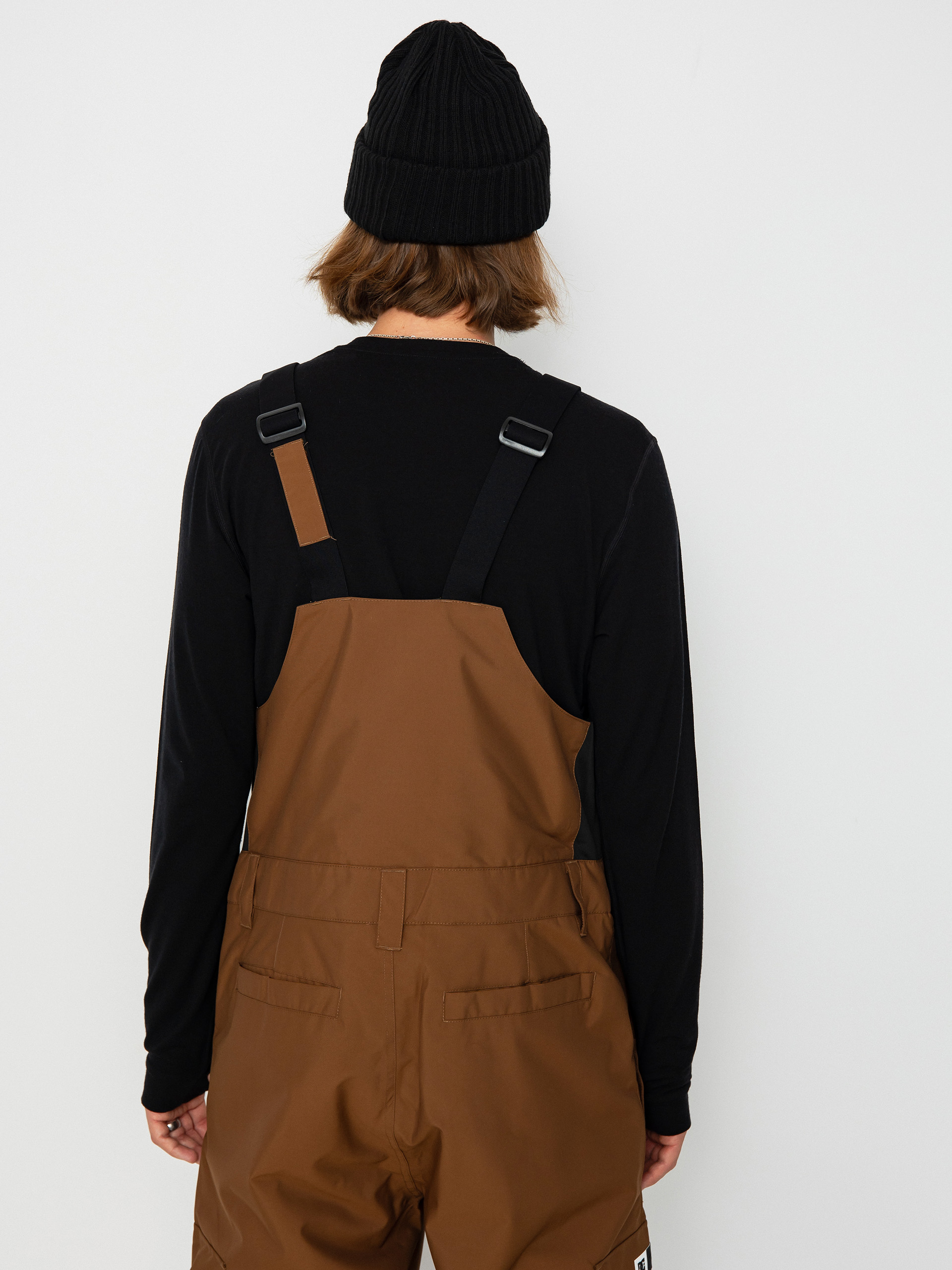Mens DC Docile Bib Snowboard pants (bison)