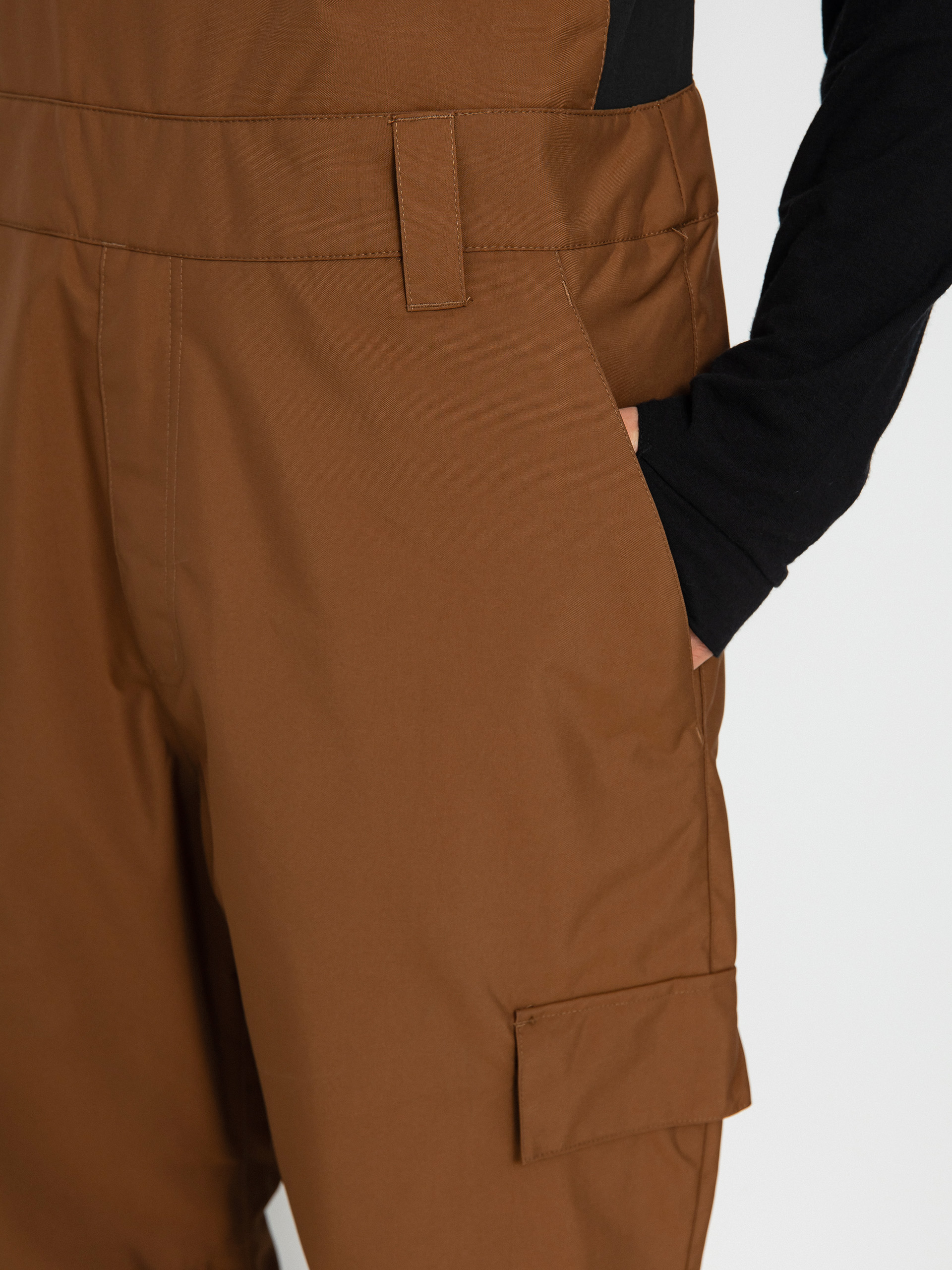 Mens DC Docile Bib Snowboard pants (bison)