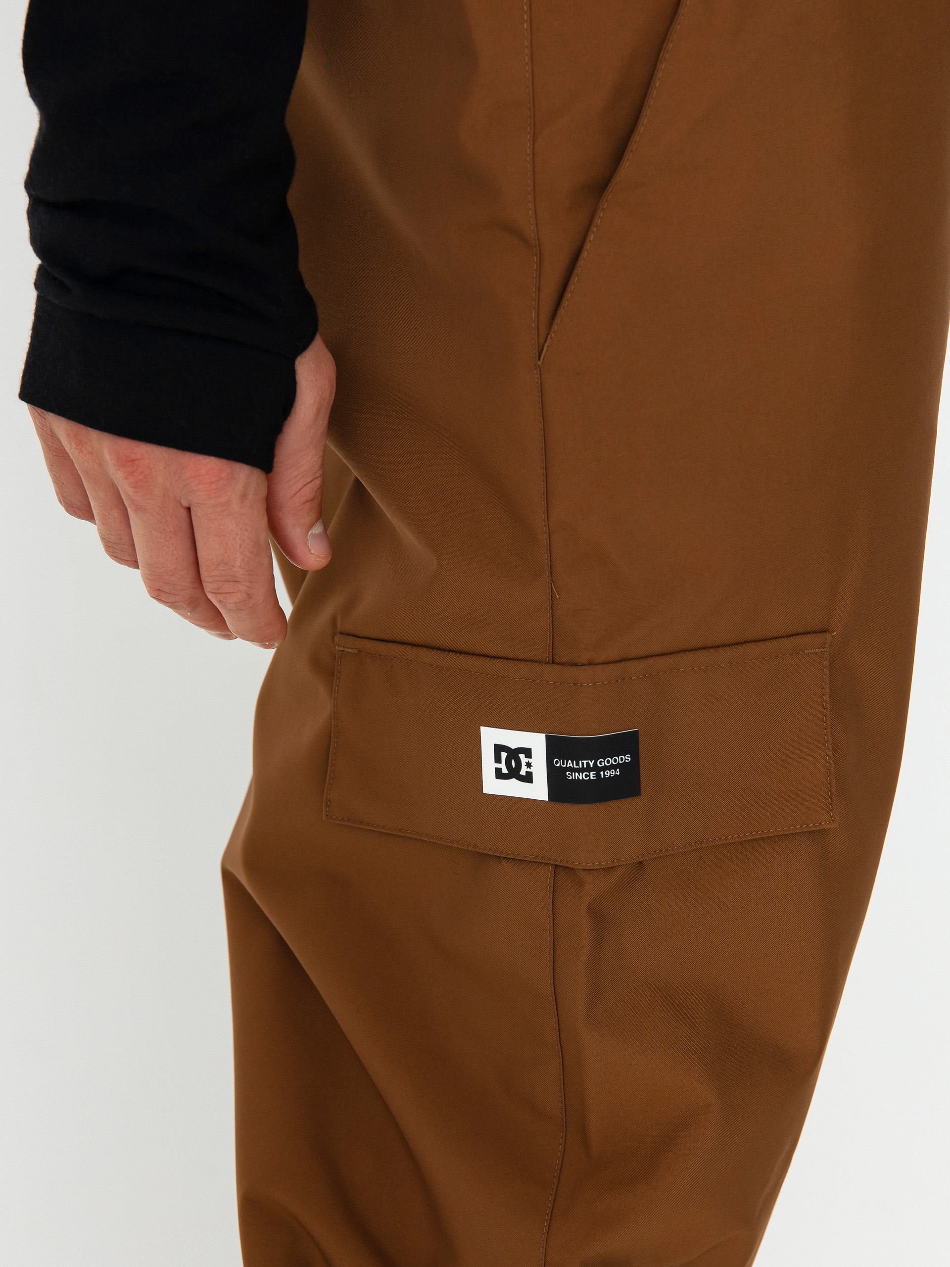 Mens DC Docile Bib Snowboard pants (bison)