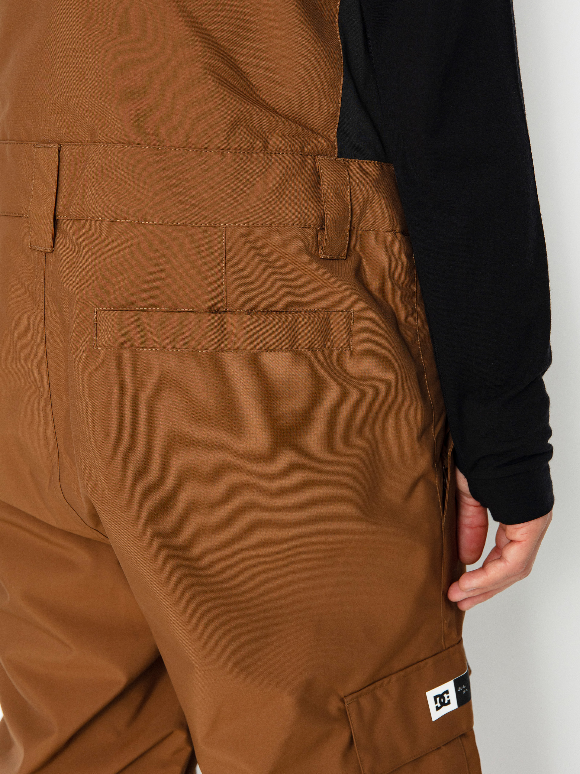 Mens DC Docile Bib Snowboard pants (bison)