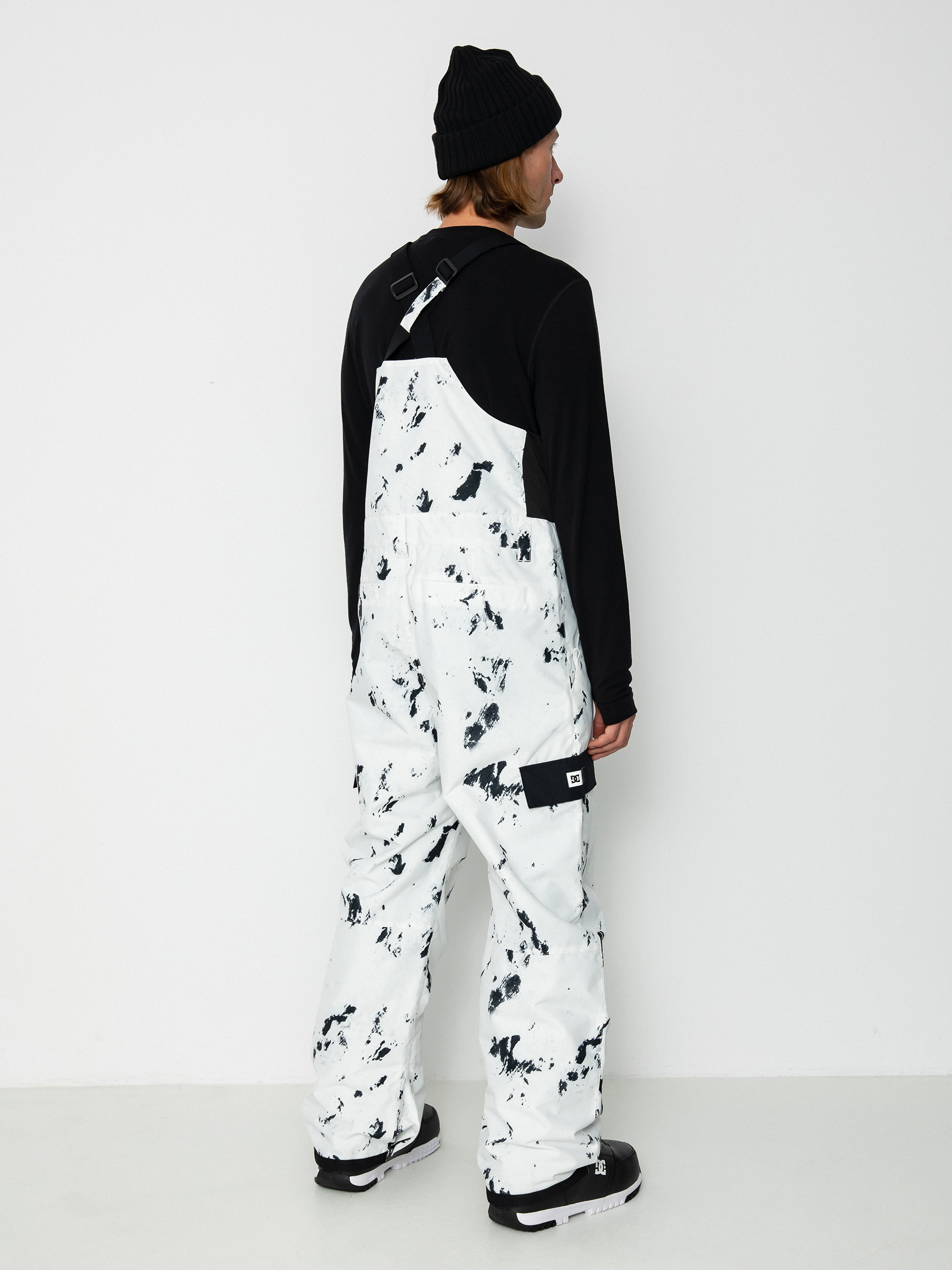 Mens DC Docile Bib Snowboard pants (snow camo)