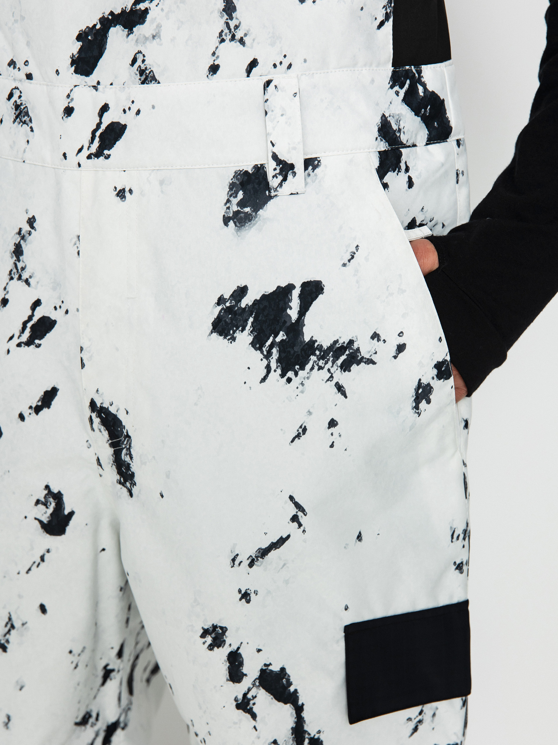 Mens DC Docile Bib Snowboard pants (snow camo)