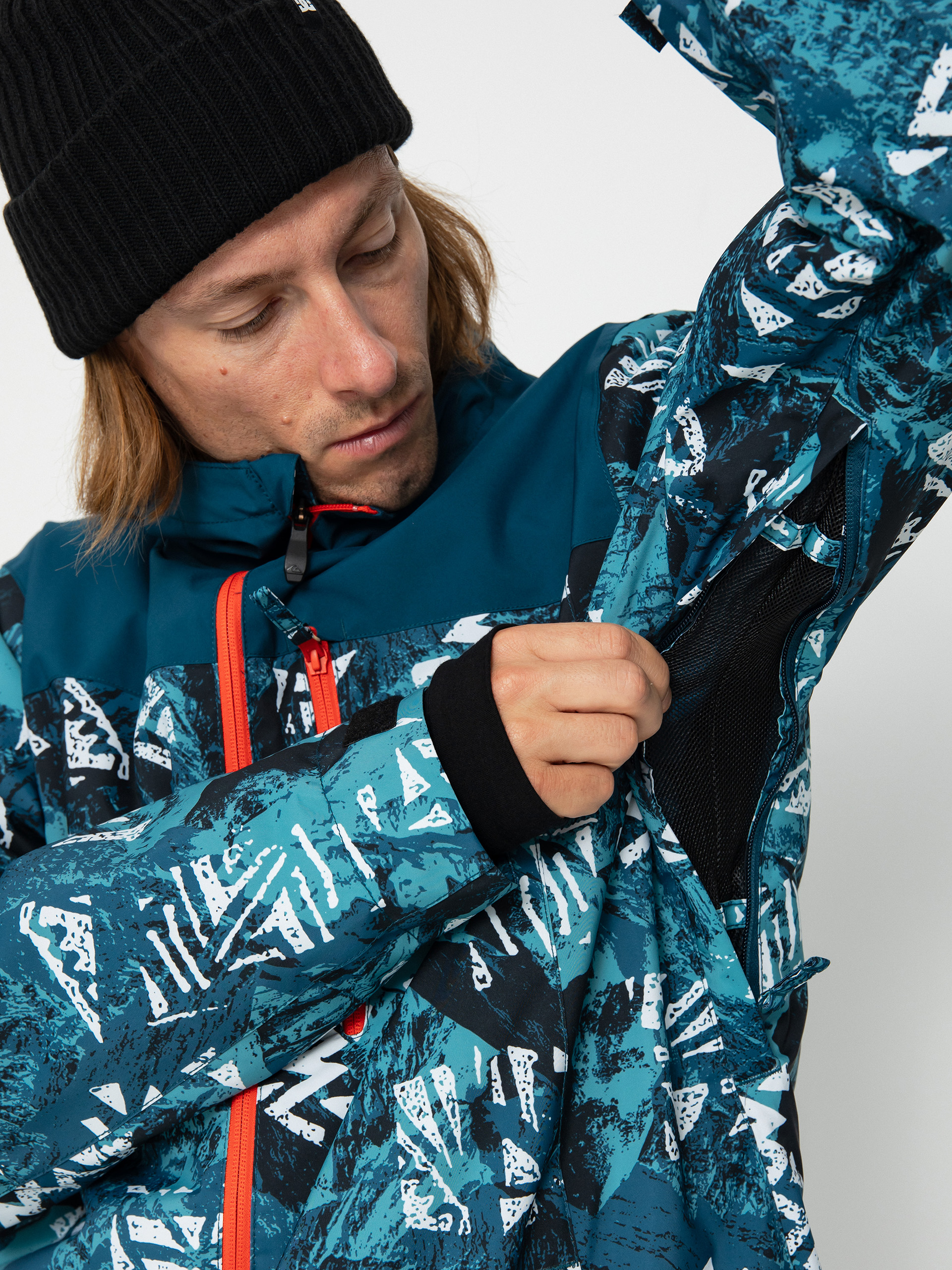 Mens Quiksilver Morton Snowboard jacket (majolica blue)