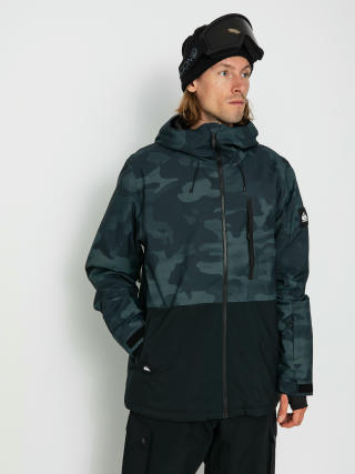 Quiksilver Mission Printed Block Snowboard jacket (spray camo true black)