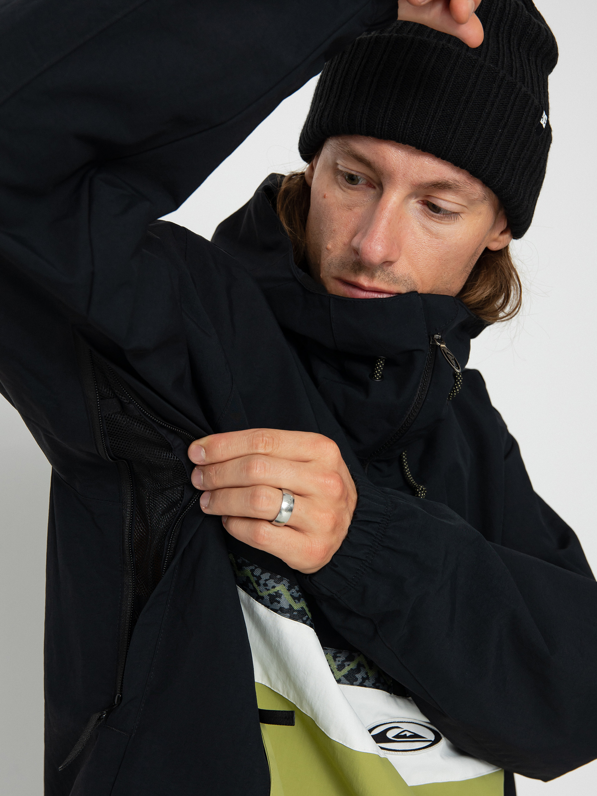 Mens Quiksilver Steeze Snowboard jacket (true black)