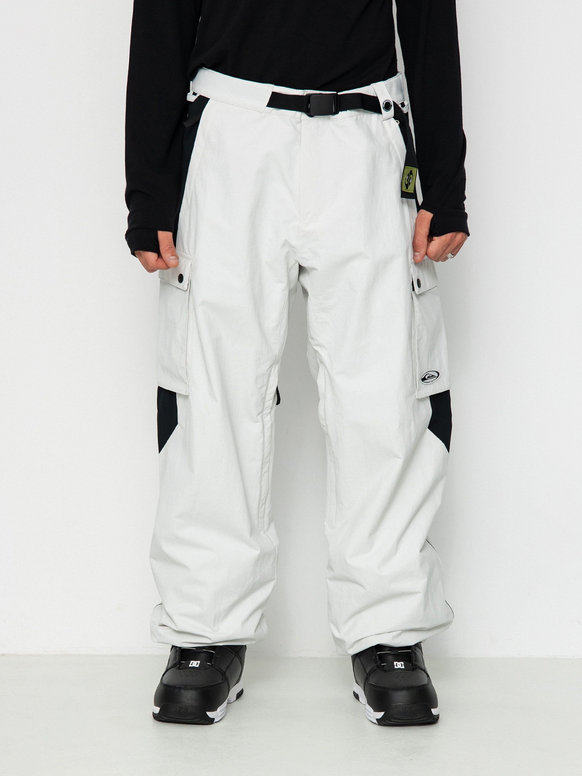 Mens Quiksilver Snow Down Cargo Snowboard pants (nimbus cloud)