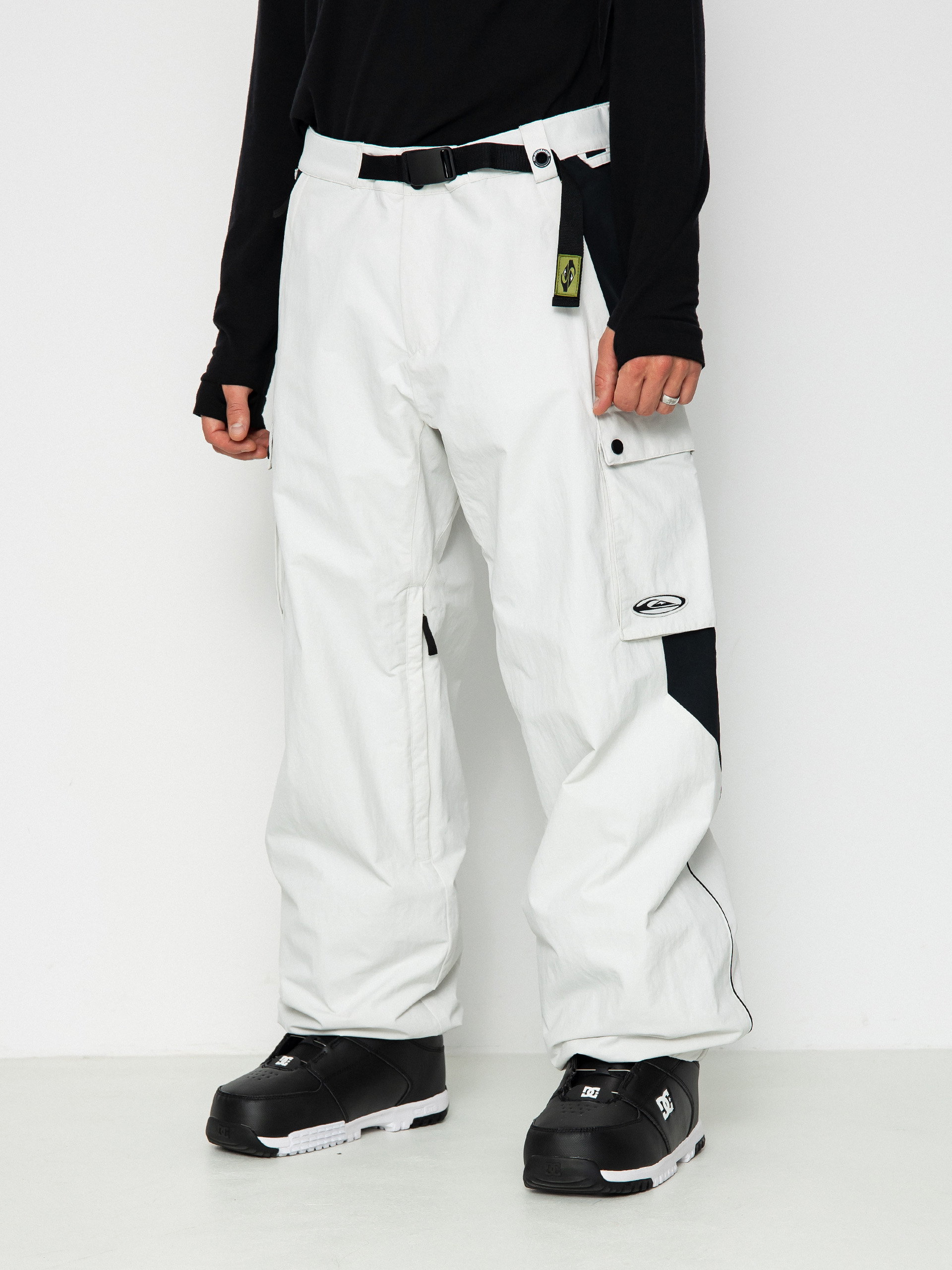 Mens Quiksilver Snow Down Cargo Snowboard pants (nimbus cloud)