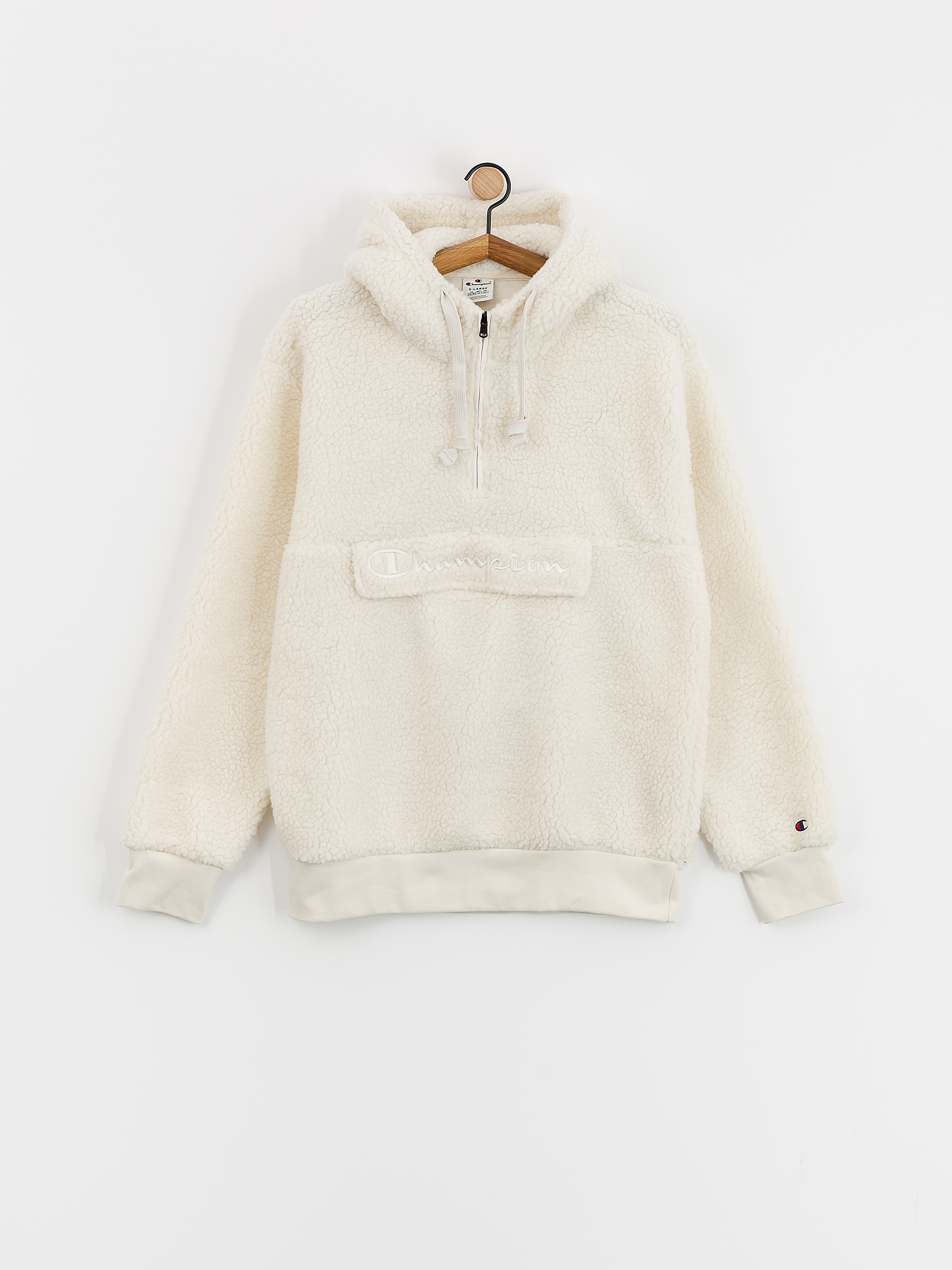 Champion Hooded Half Zip Top 219446 Hoodie beige (wsw)