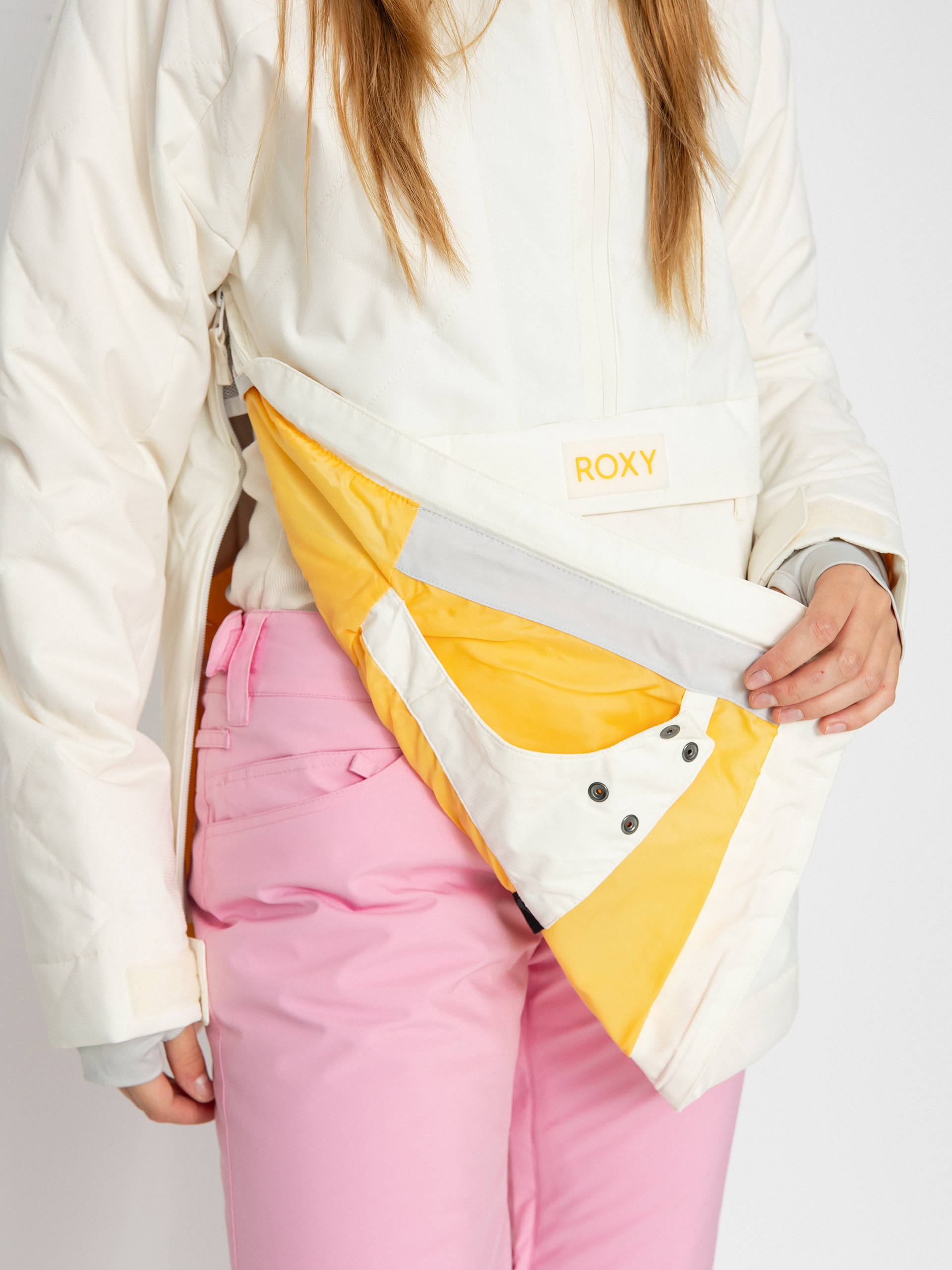 Womens Roxy Radiant Lines Overhead Snowboard jacket (egret)