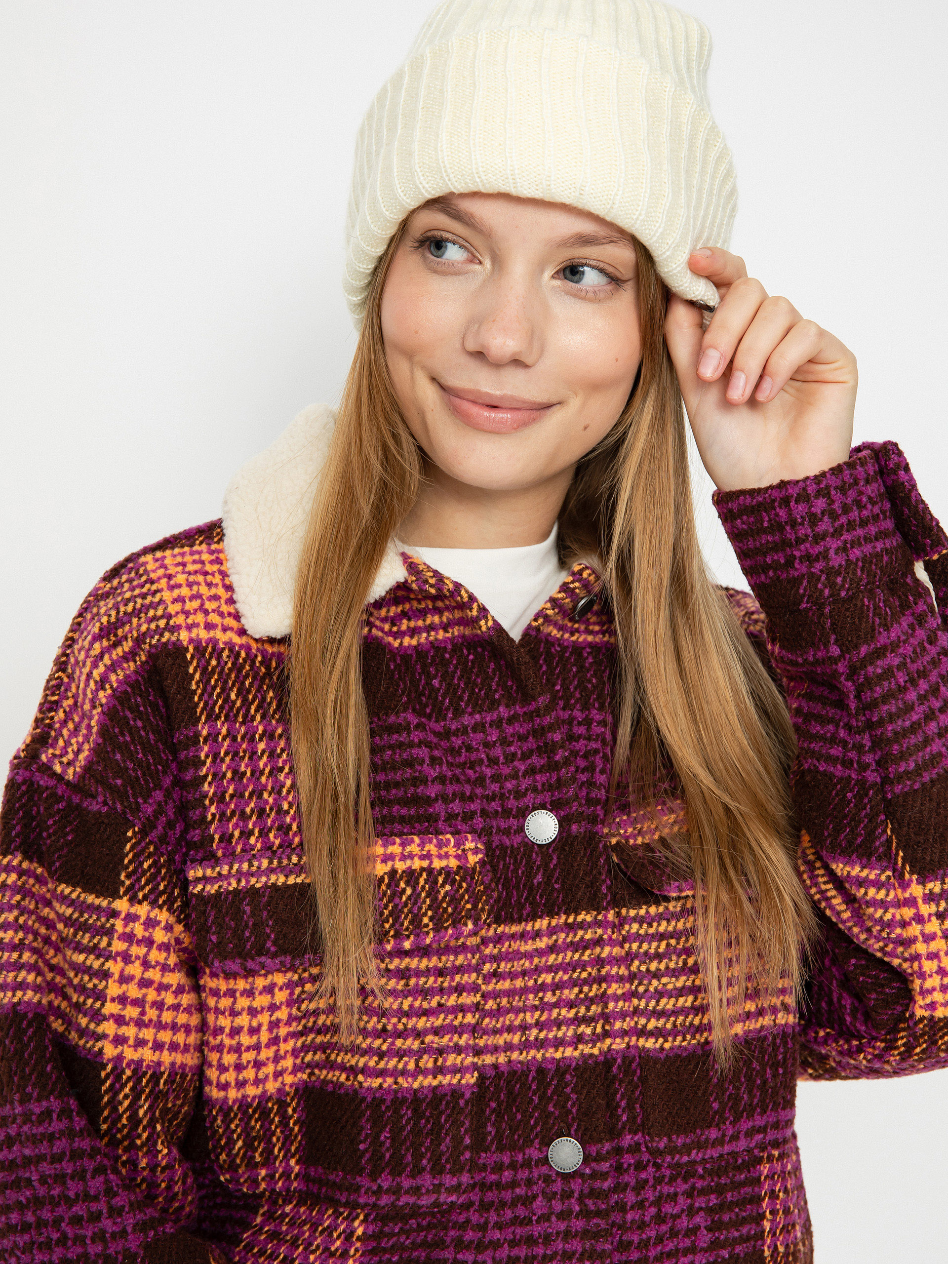 Roxy plaid outlet jacket