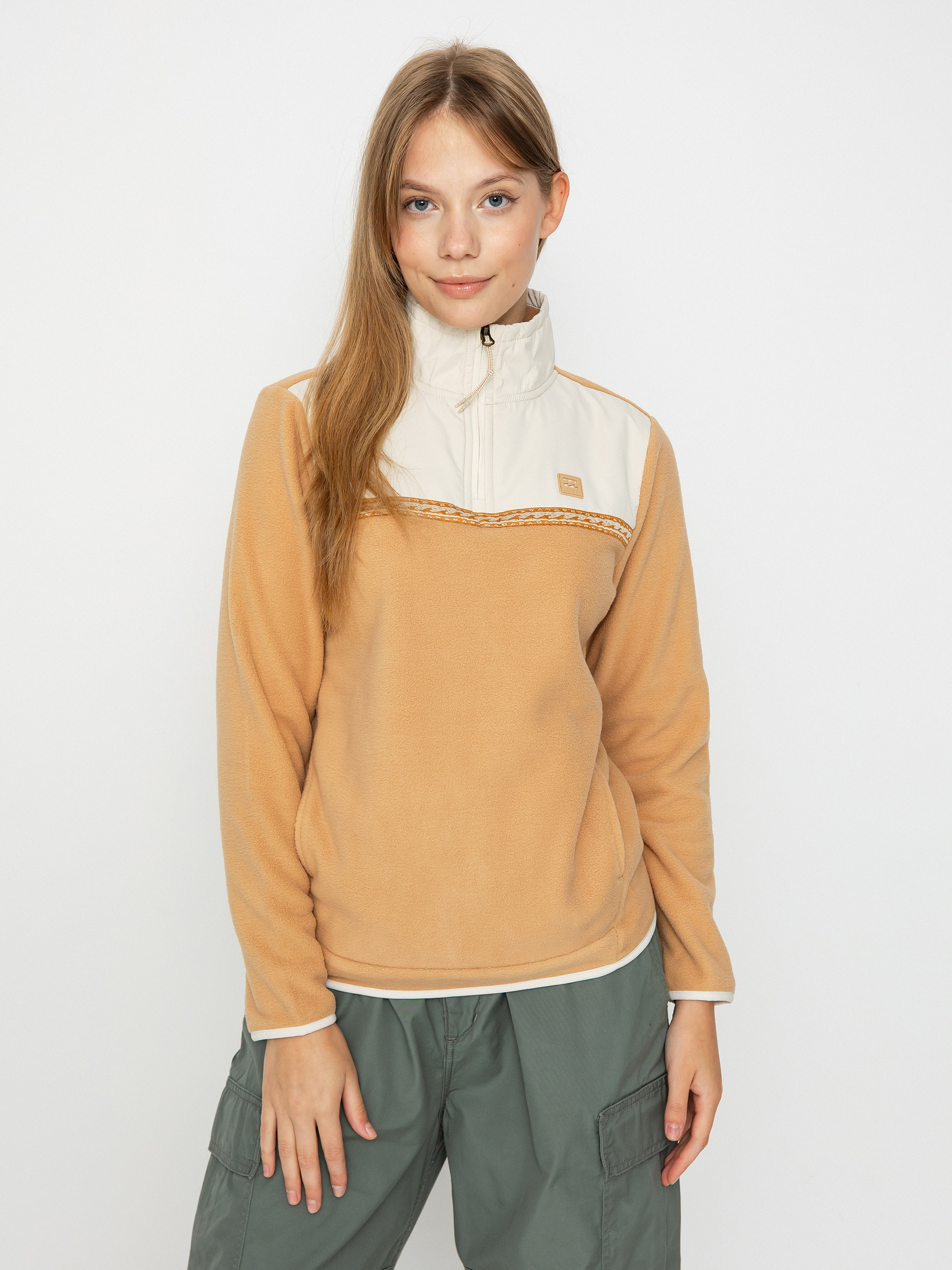 Womens Billabong Boundary Lite Fleece (latte)