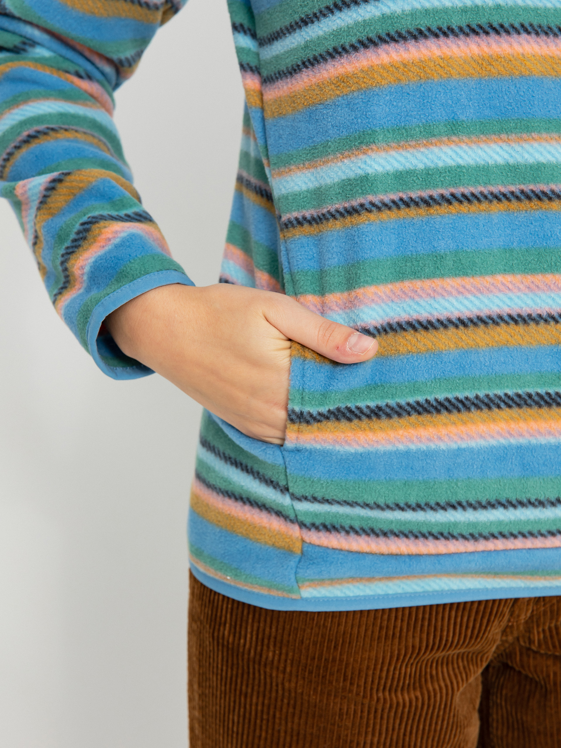 Womens Billabong Boundary Lite Fleece (stormy blue)