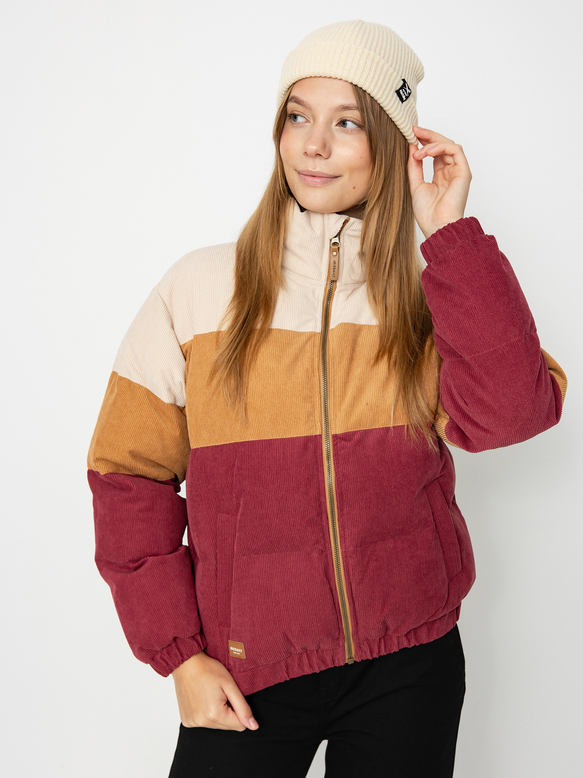 Iriedaily Cordy Puffer Jacket Wmn (dark red)
